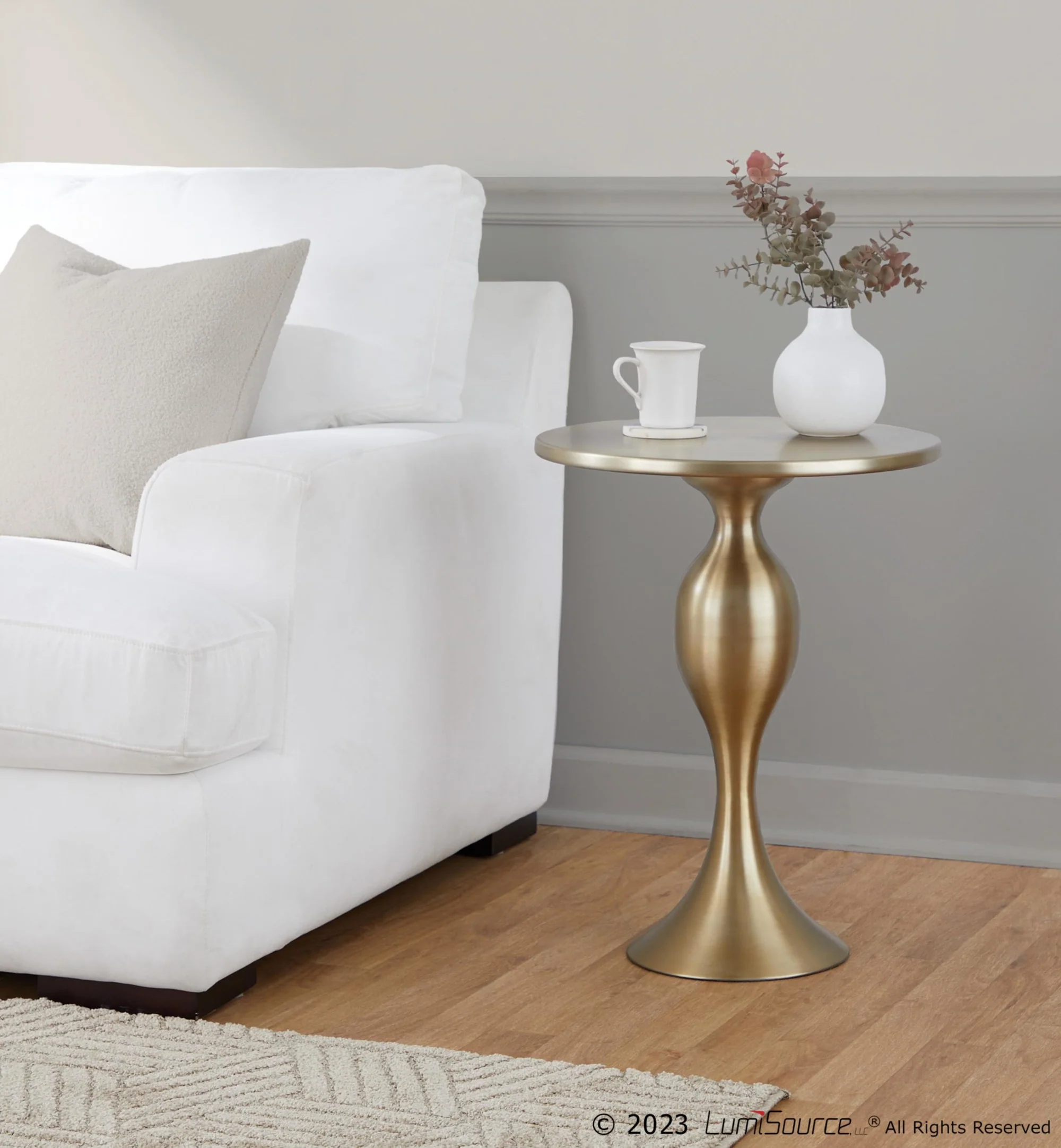 Ashland 24" Metal Accent Table By LumiSource - TBS24-ASHLND AU - Image 2
