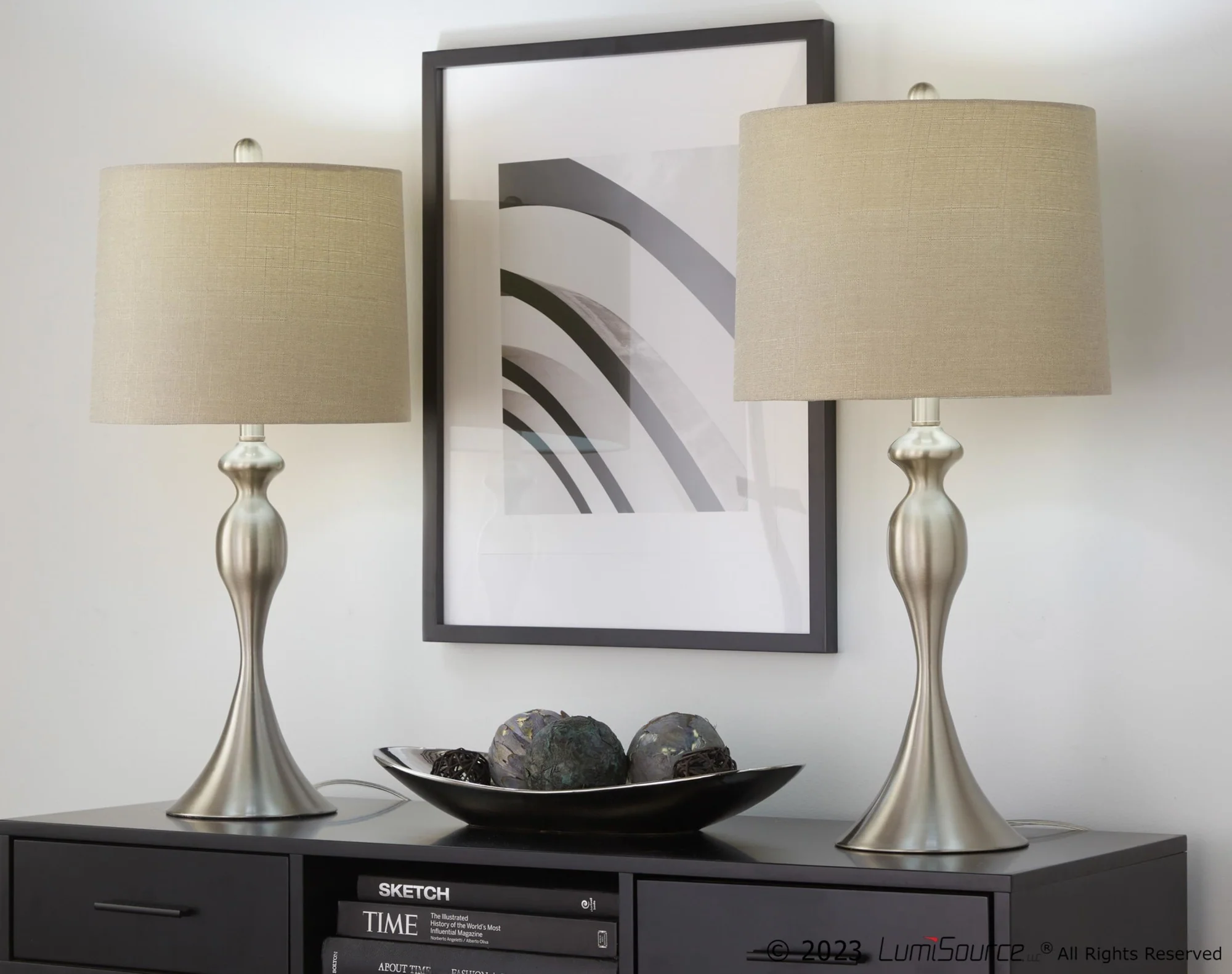 Ashland 27" Metal Table Lamp - Set of 2 By LumiSource - GTS27-ASHLND BNIGY2 - Image 14