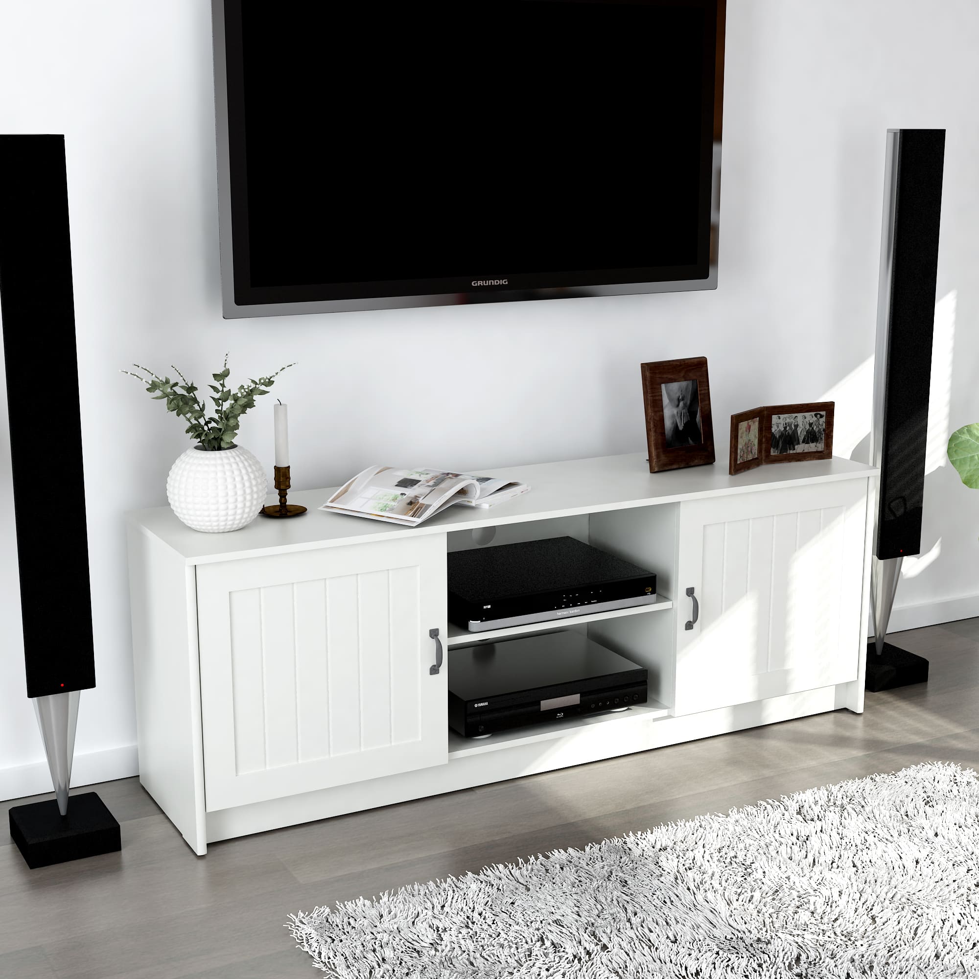 Ashley 63" TV Stand By Anderson Teak - Image 2