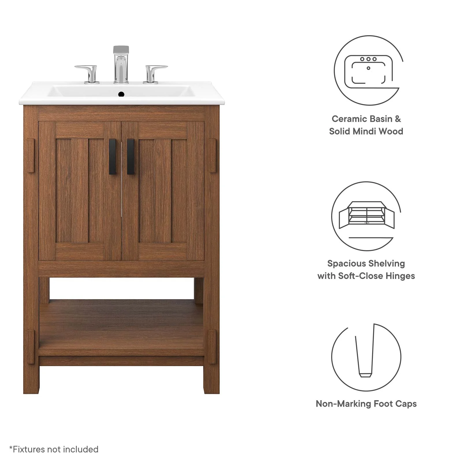 Ashlyn 24” Wood Bathroom Vanity By Modway - EEI-6534 - Image 17