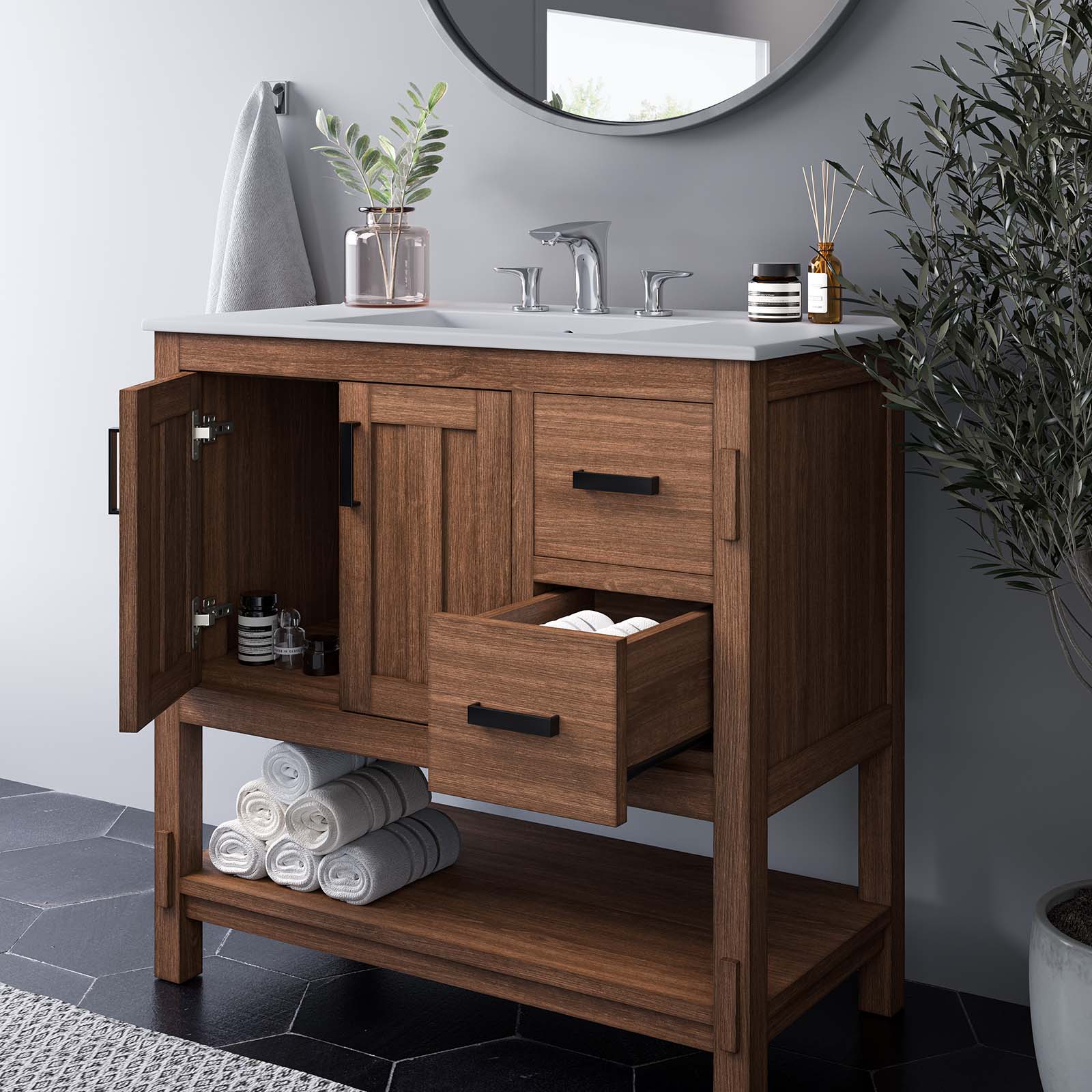 Ashlyn 36” Wood Bathroom Vanity By Modway - EEI-6535 - Image 12