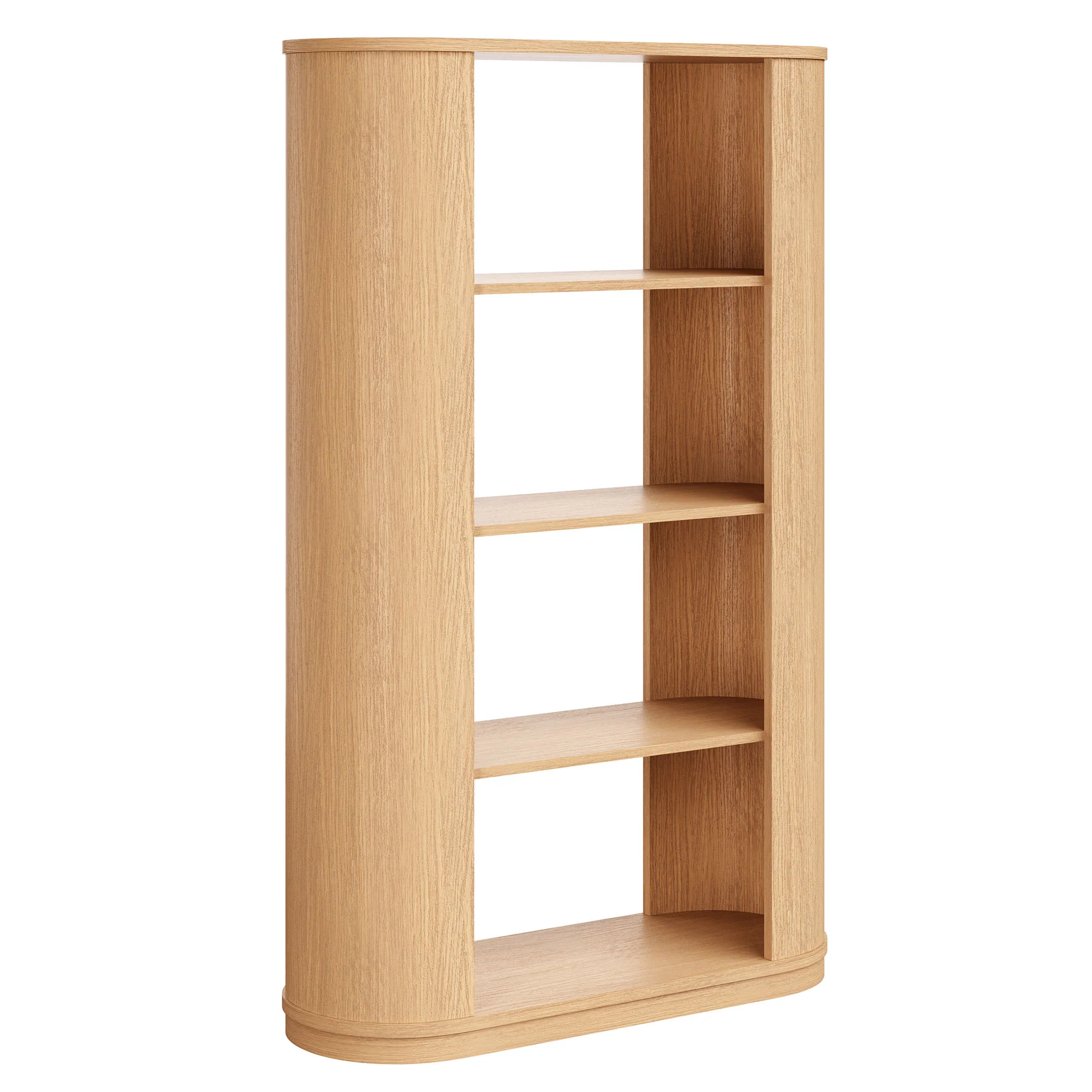 Aspect 74 Inch Curved 4 Tier Bookshelf by Modway - Image 2