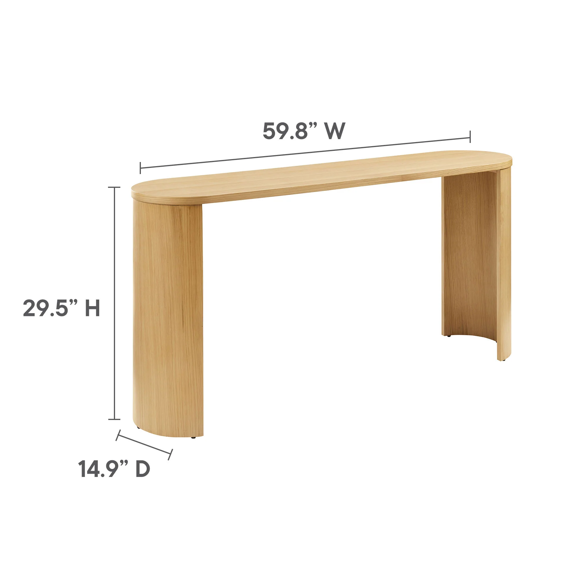 Aspect Oval Wood Coffee Table by Modway - Image 10