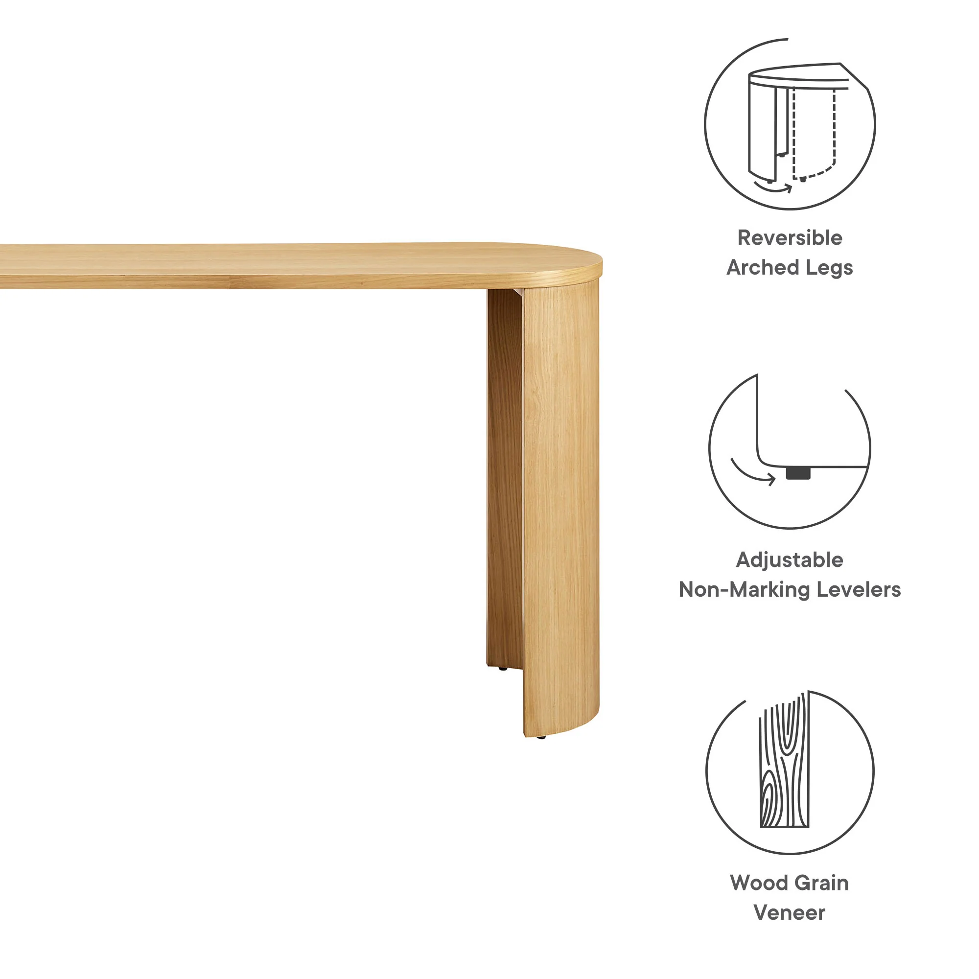 Aspect Oval Wood Coffee Table by Modway - Image 9