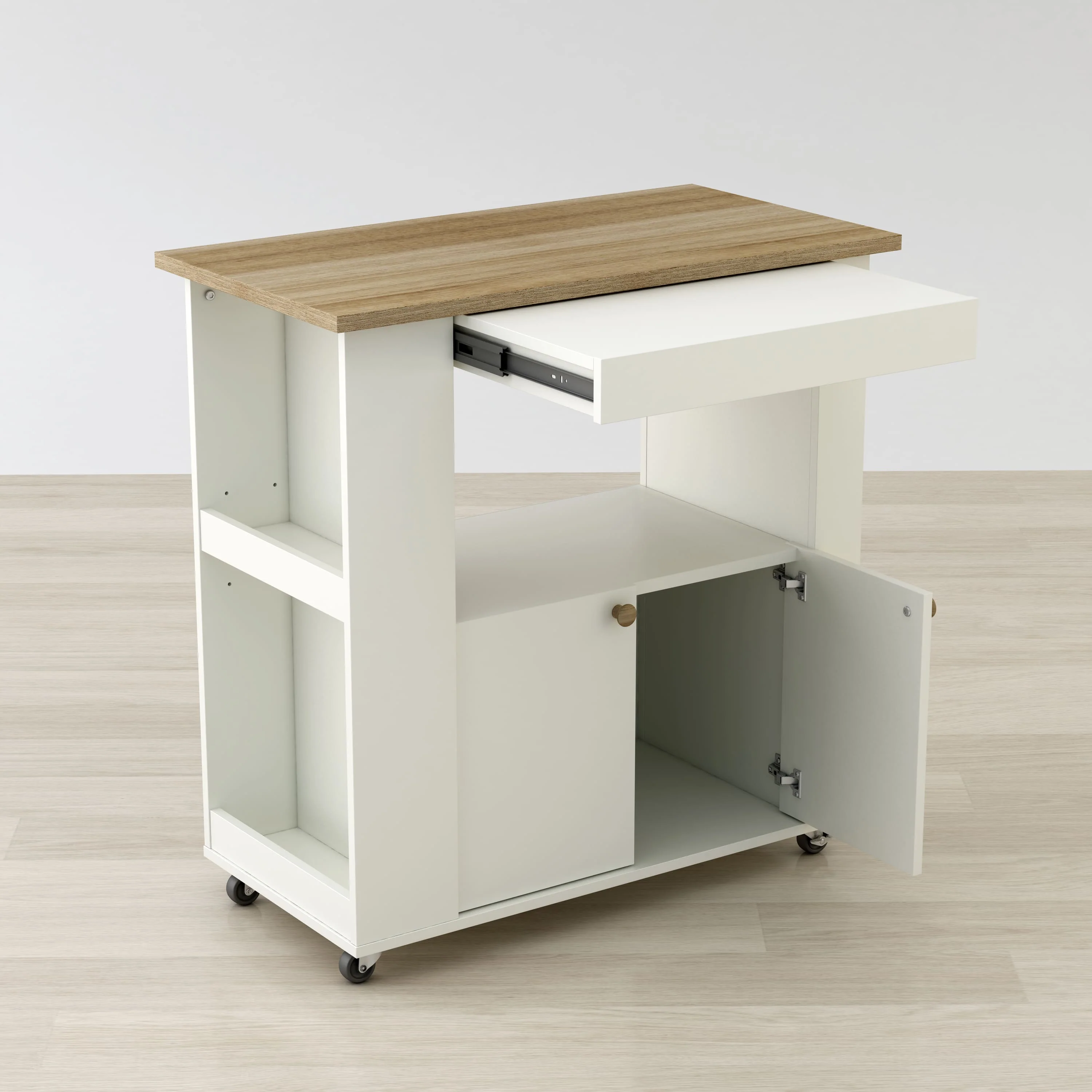 Aston 33.5" Kitchen Cart By Anderson Teak - Image 5