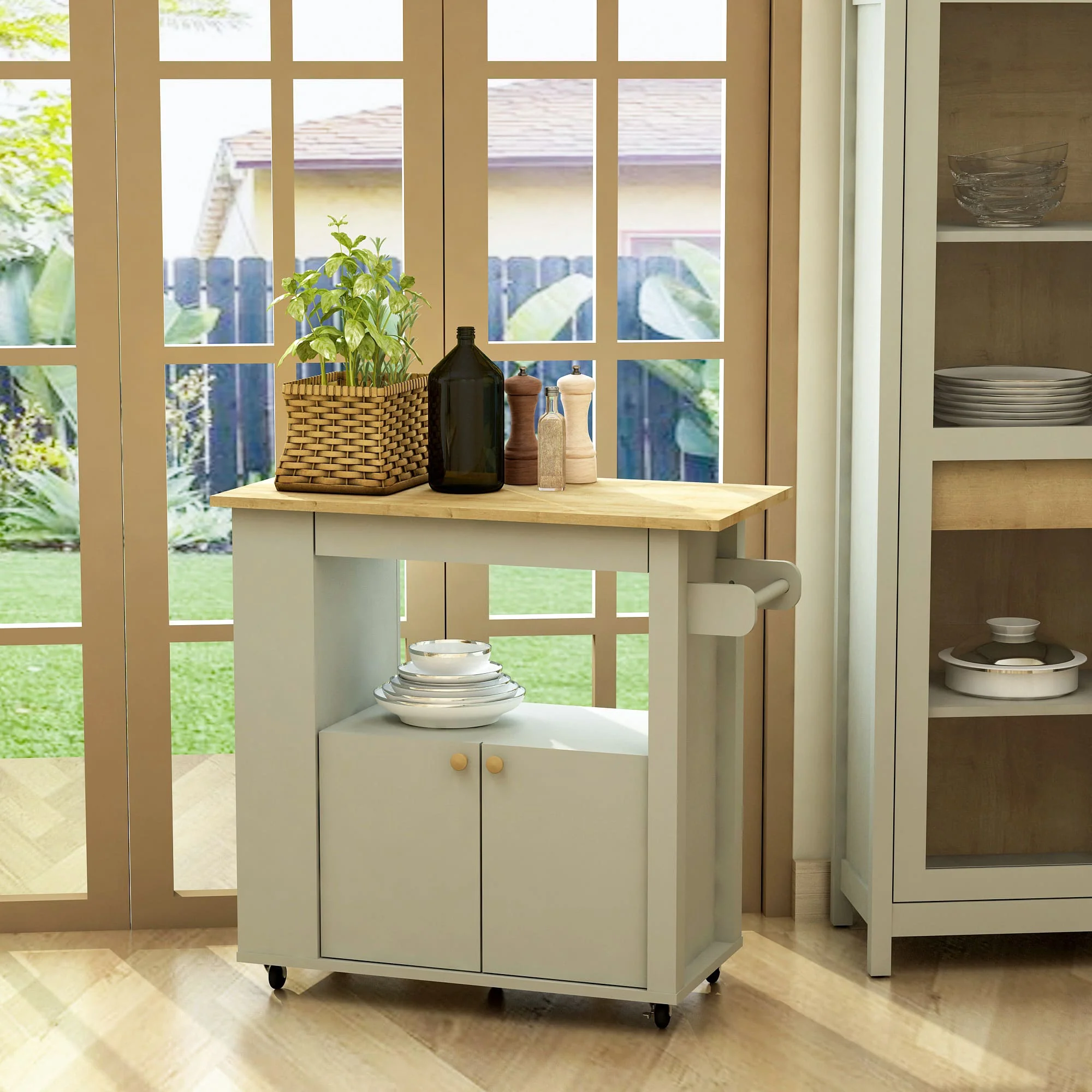 Astor 35" Kitchen Cart By Anderson Teak - Image 2