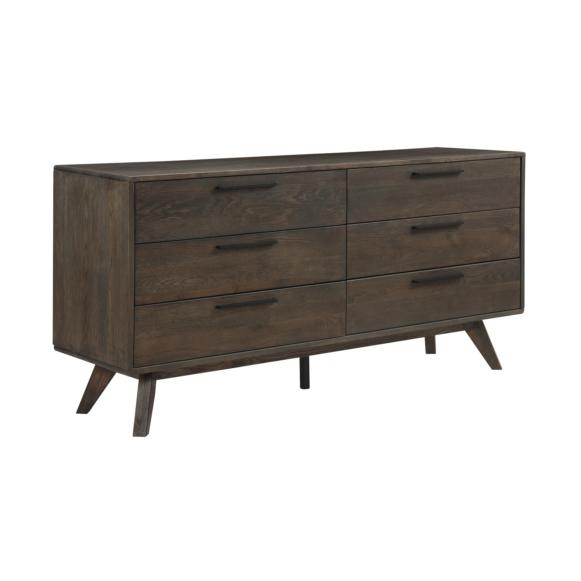 Astoria Oak Dresser for Bedroom with 6 Drawers By Armen Living - Image 4