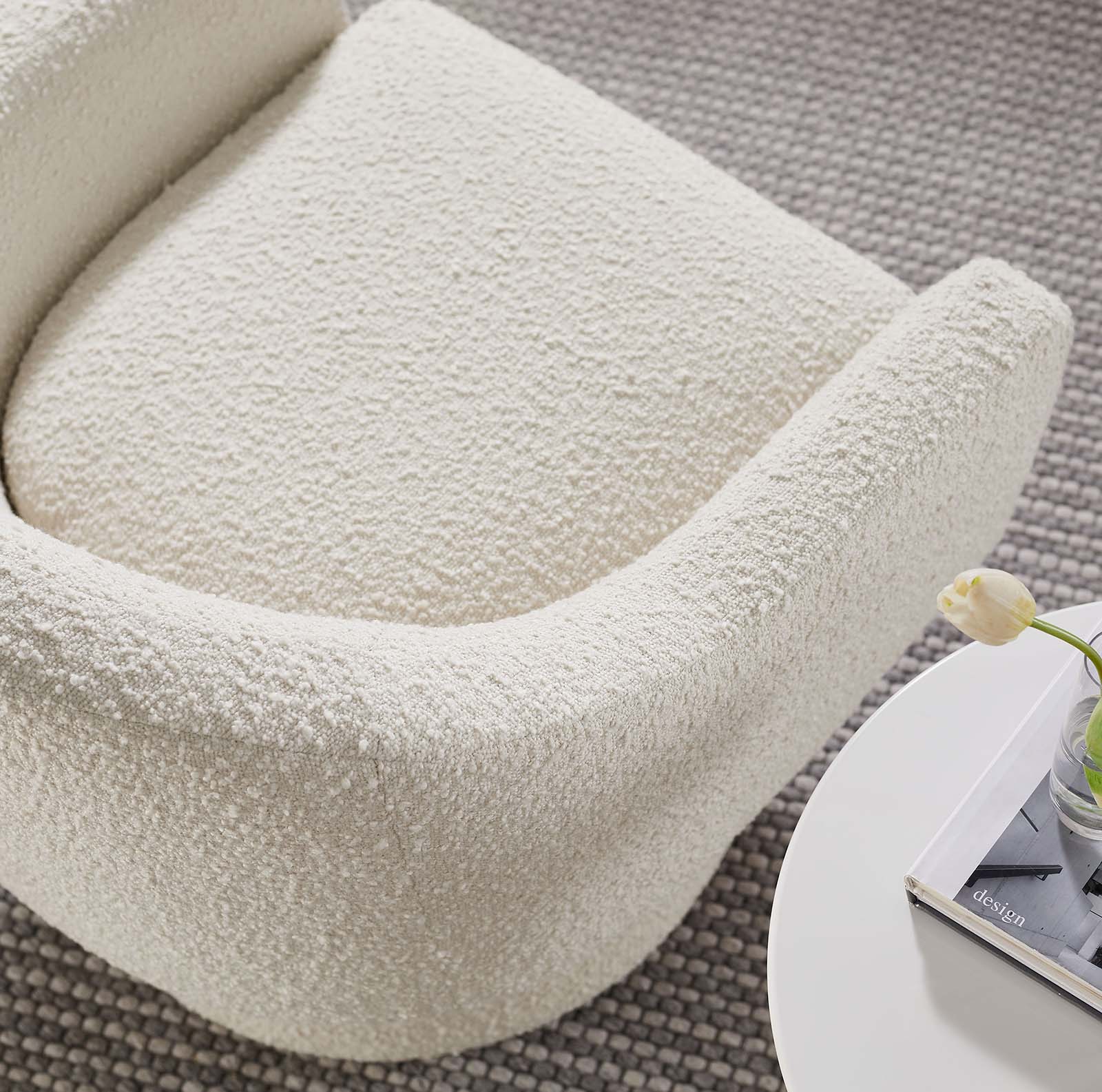 Astral Boucle Fabric Boucle Fabric Swivel Chair By Modway - EEI-6359 - Image 8