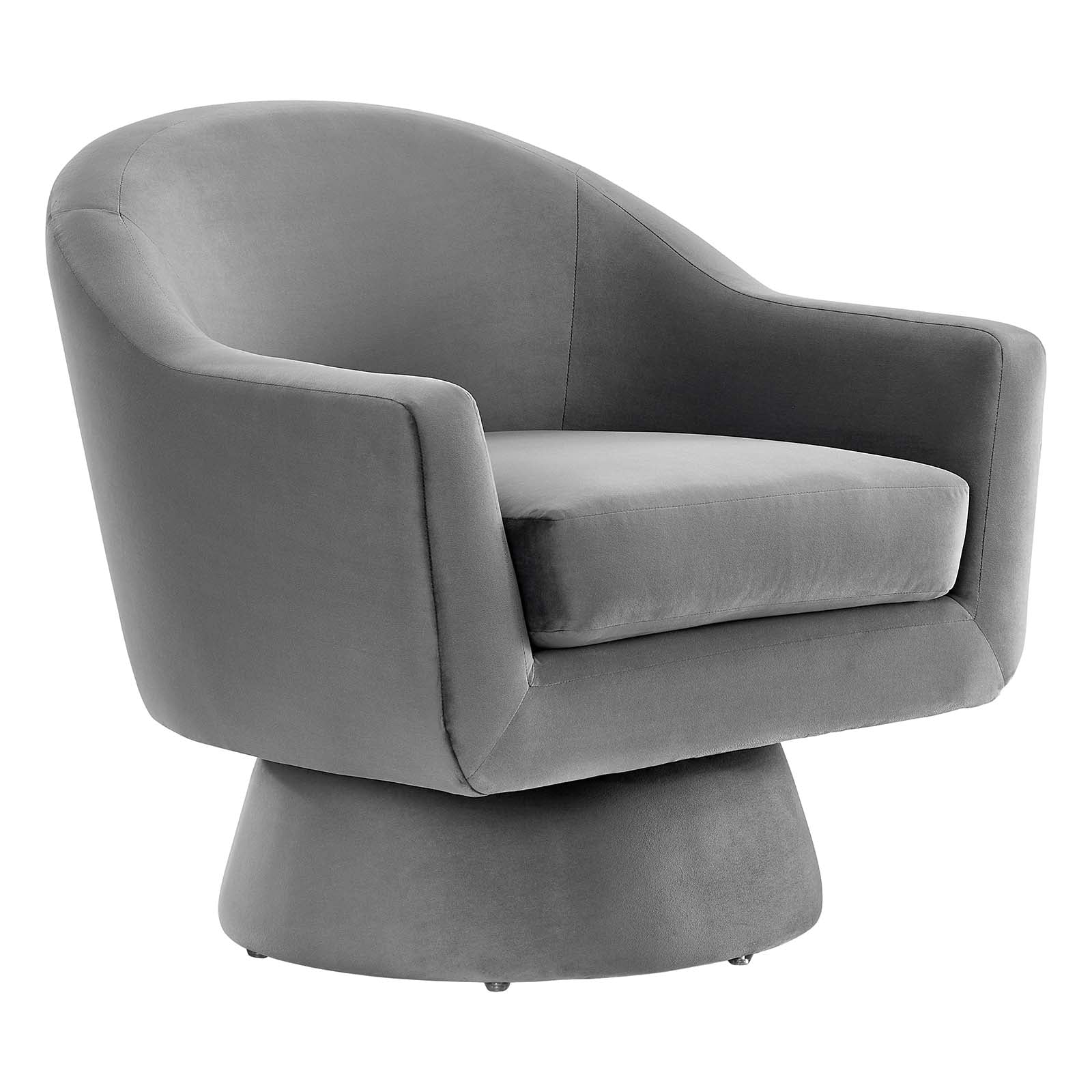 Astral Performance Velvet Fabric and Wood Swivel Chair By Modway - EEI-6360 - Image 2