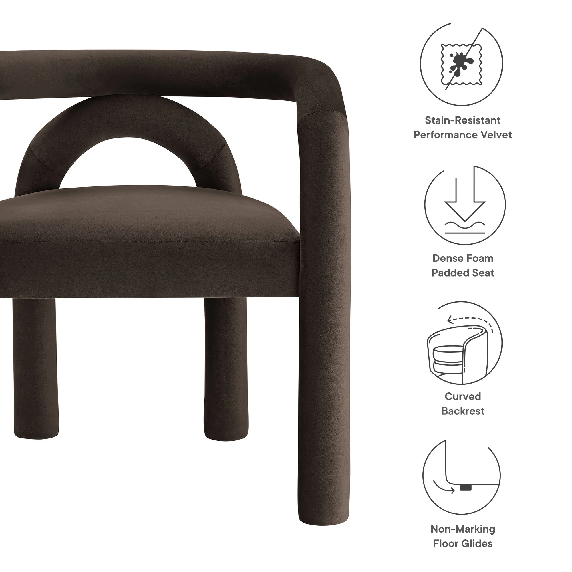 Astrid Performance Velvet Dining Chair by Modway - Image 17