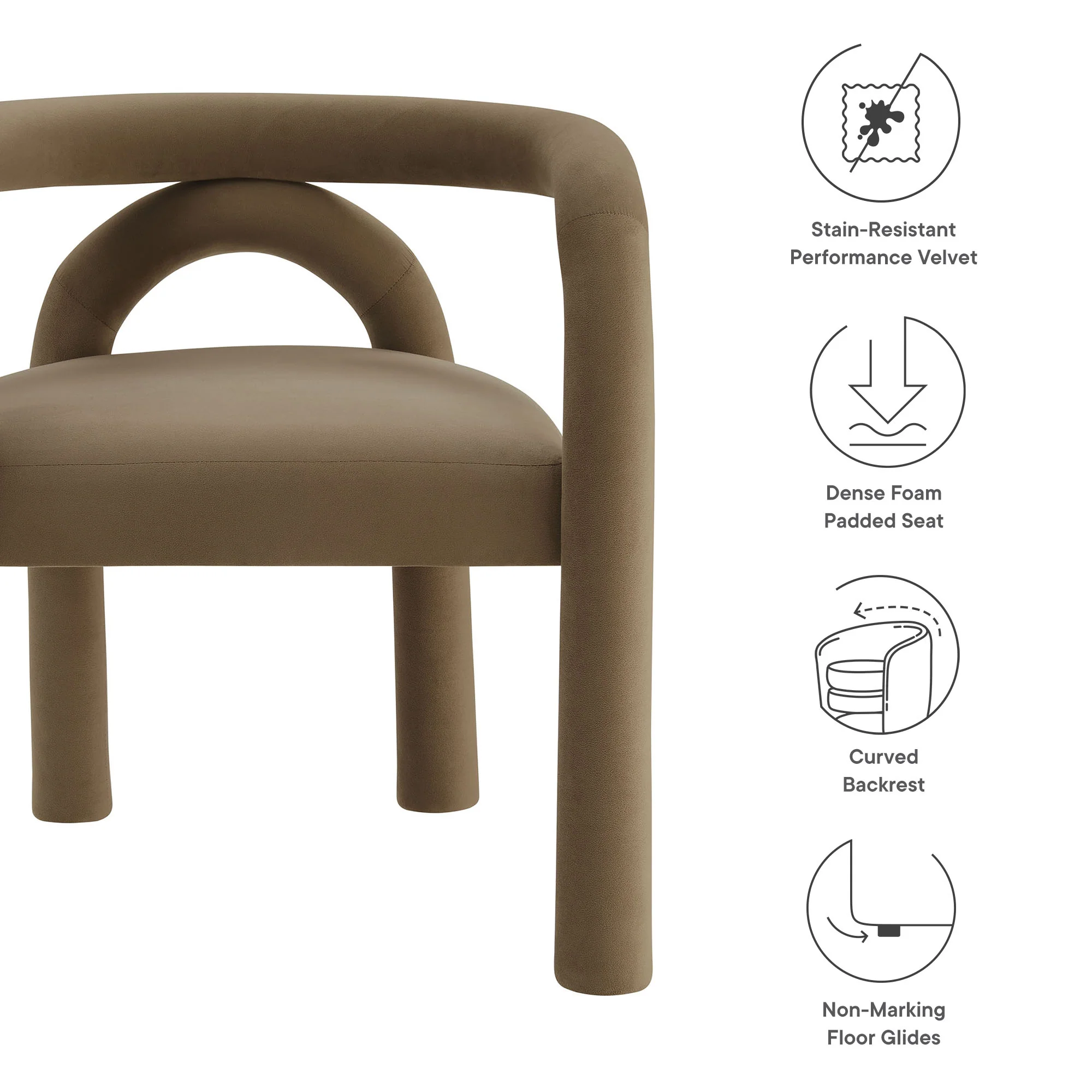 Astrid Performance Velvet Dining Chair by Modway - Image 8