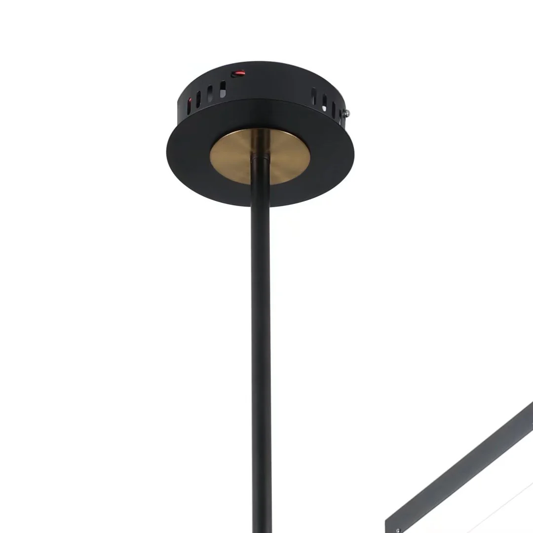 Asymmetric Black and Gold Six Light Ceiling Light By Homeroots - Image 9