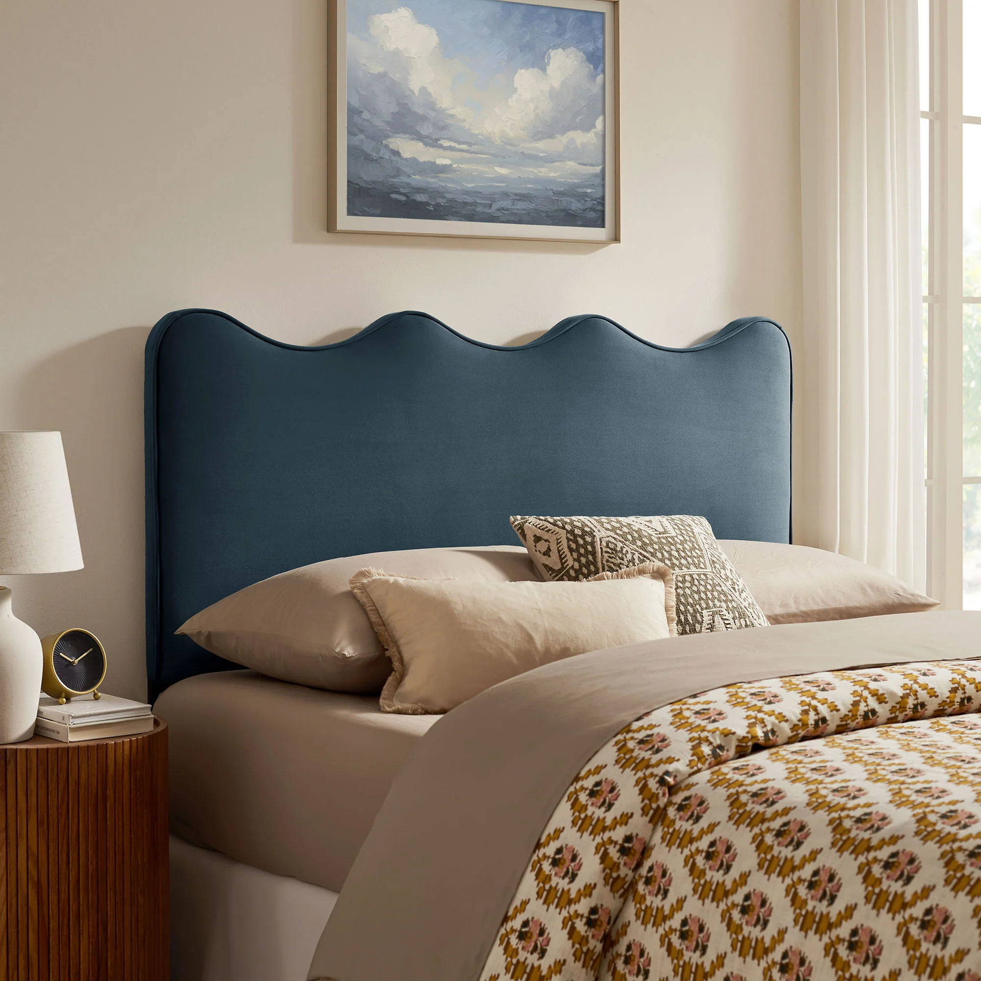 Athena Stain-Resistant Performance Velvet King Size Headboard by Modway - Image 22