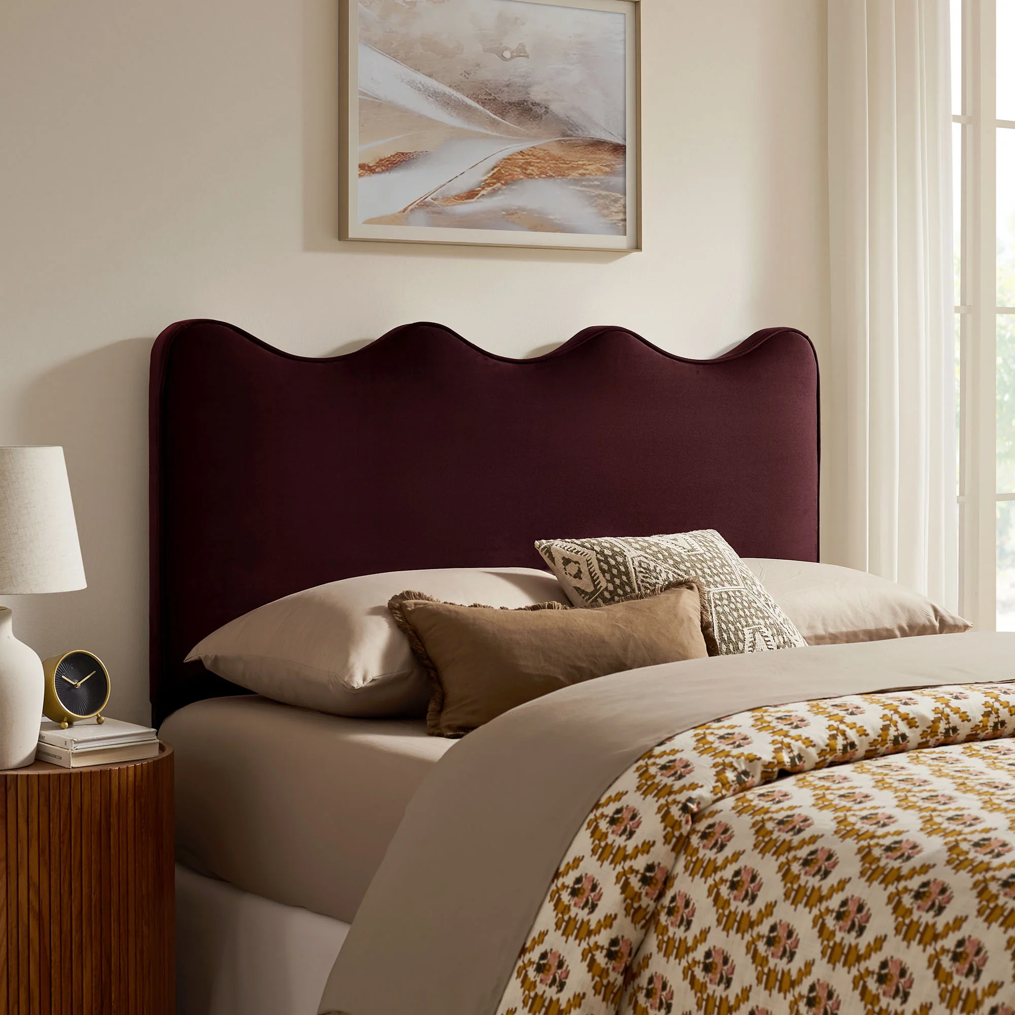 Athena Stain-Resistant Performance Velvet King Size Headboard by Modway - Image 46