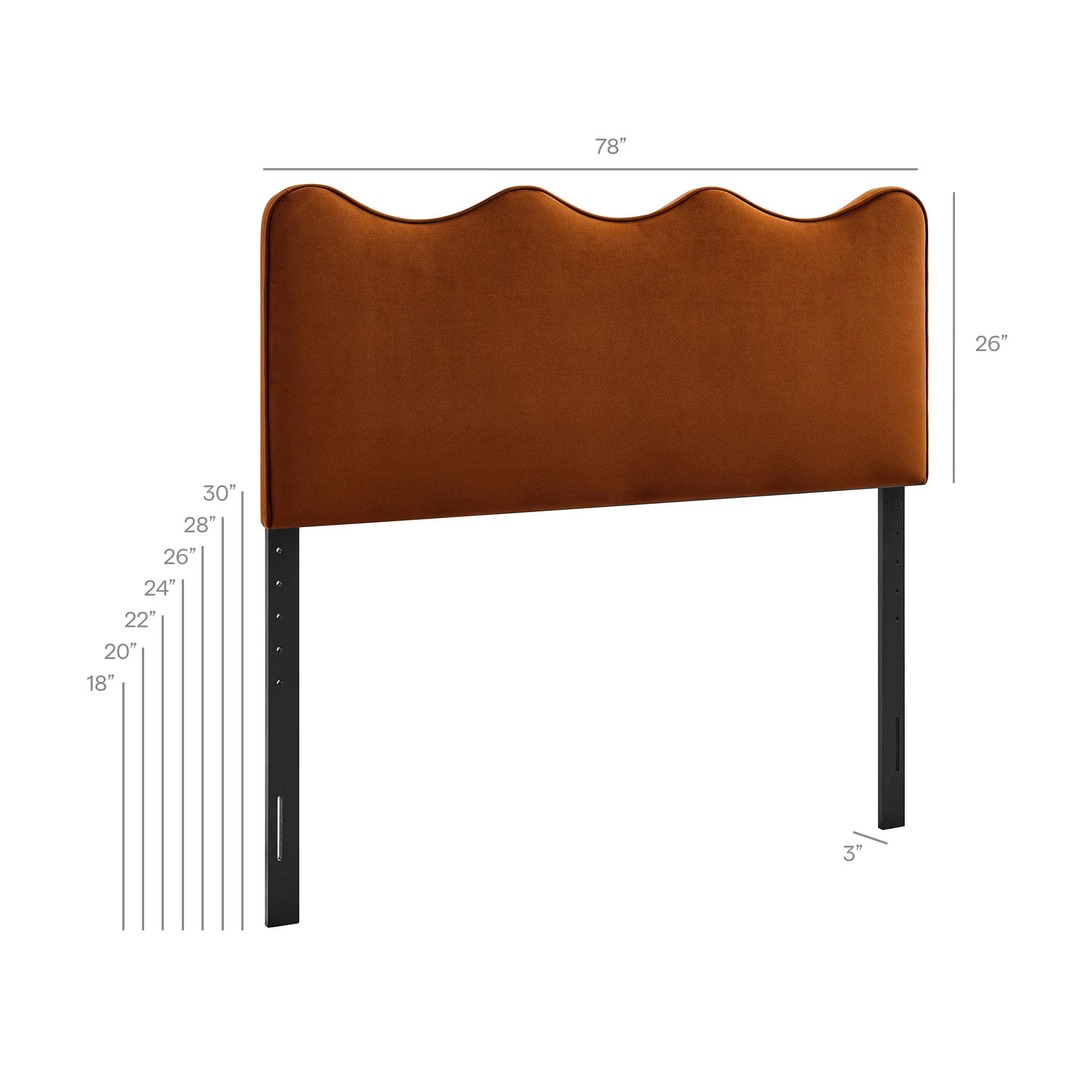 Athena Stain-Resistant Performance Velvet King Size Headboard by Modway - Image 56