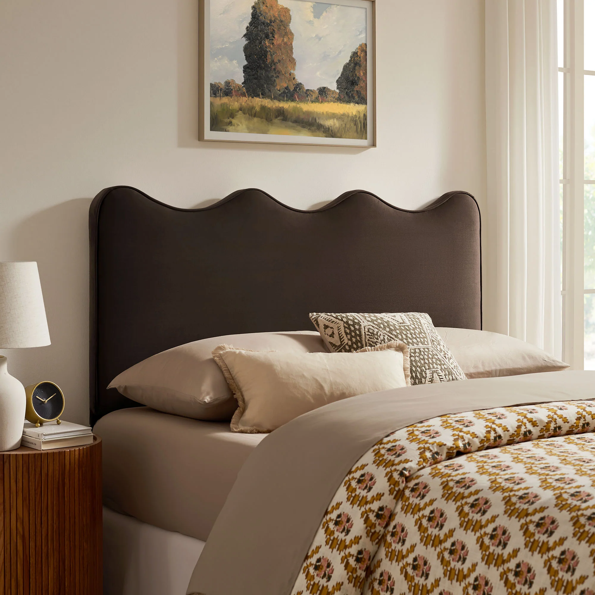 Athena Stain-Resistant Performance Velvet Queen Size Headboard by Modway - Image 30