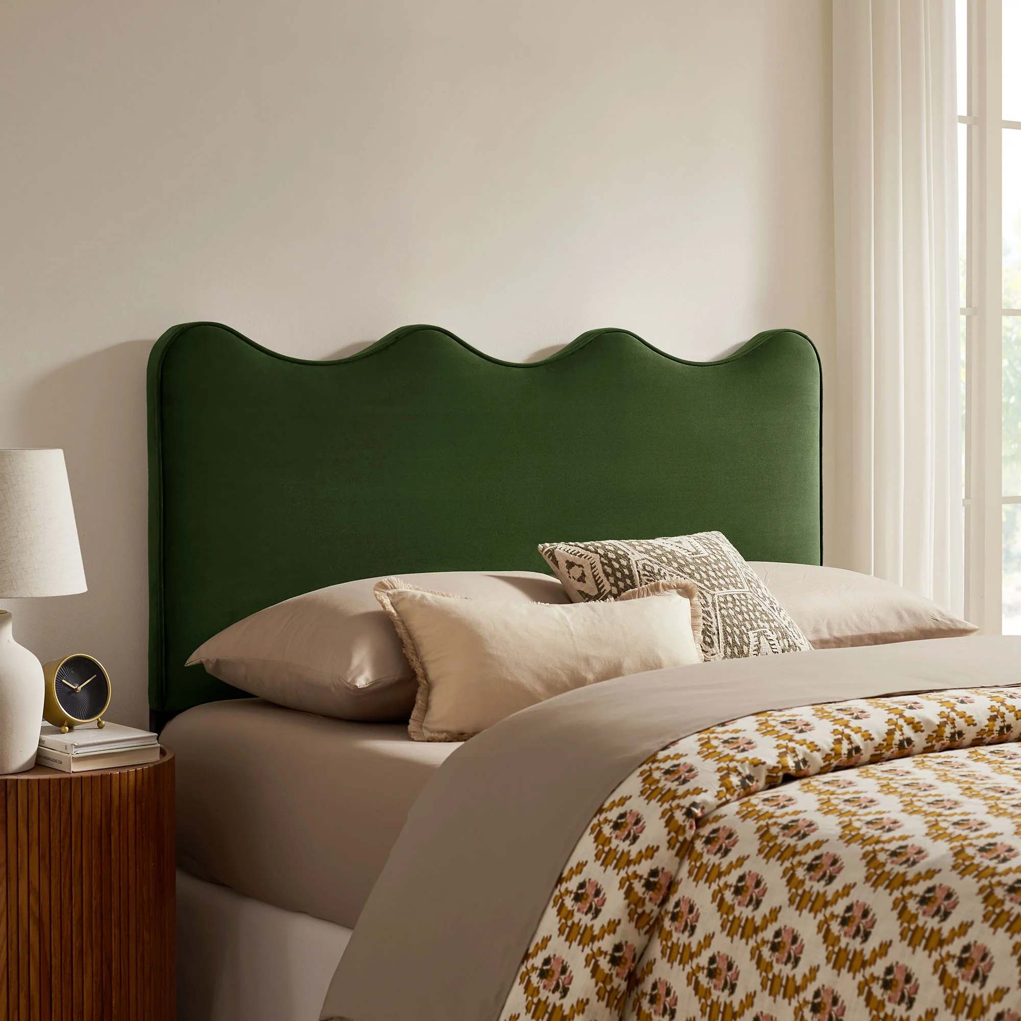 Athena Stain-Resistant Performance Velvet Queen Size Headboard by Modway - Image 38