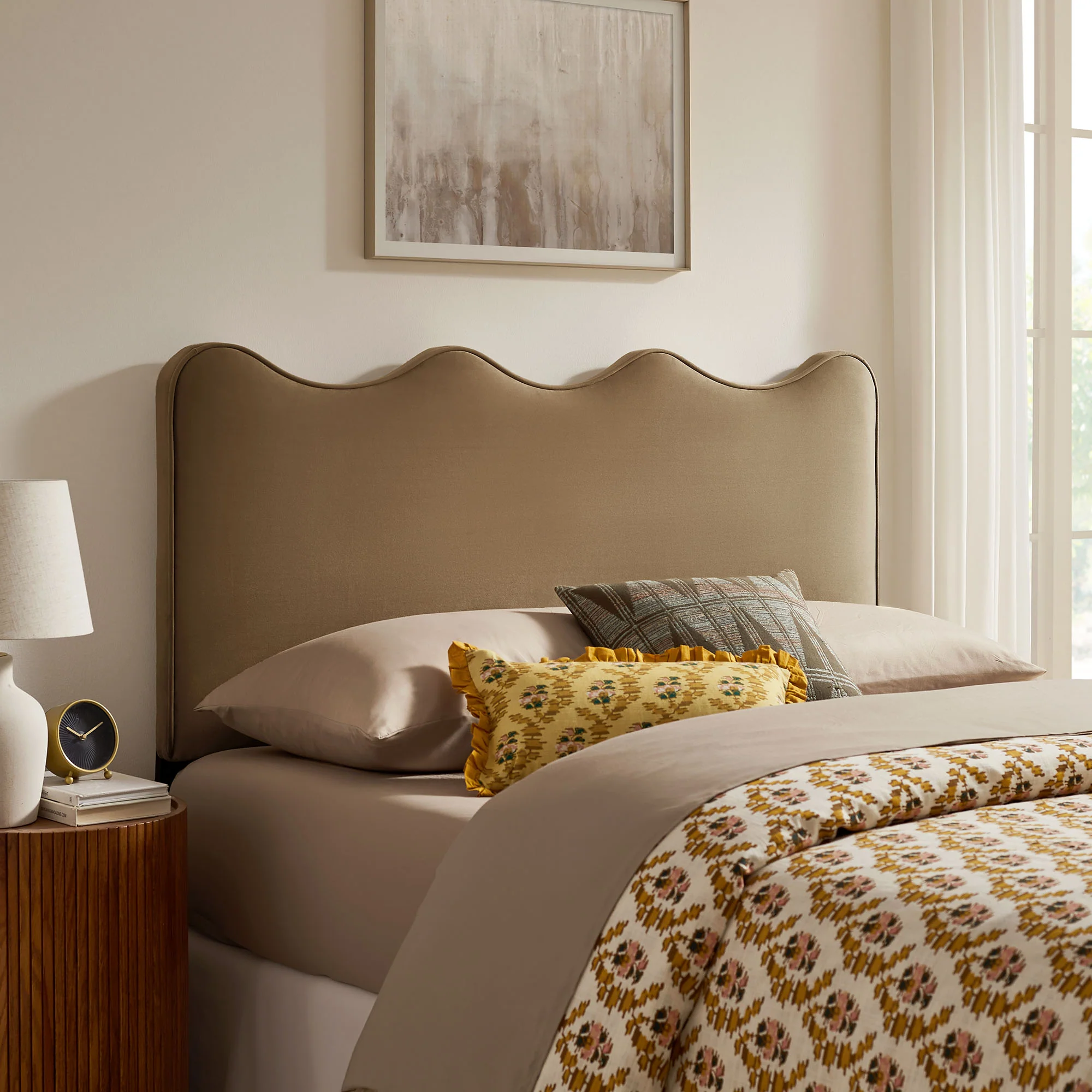 Athena Stain-Resistant Performance Velvet Queen Size Headboard by Modway - Image 62