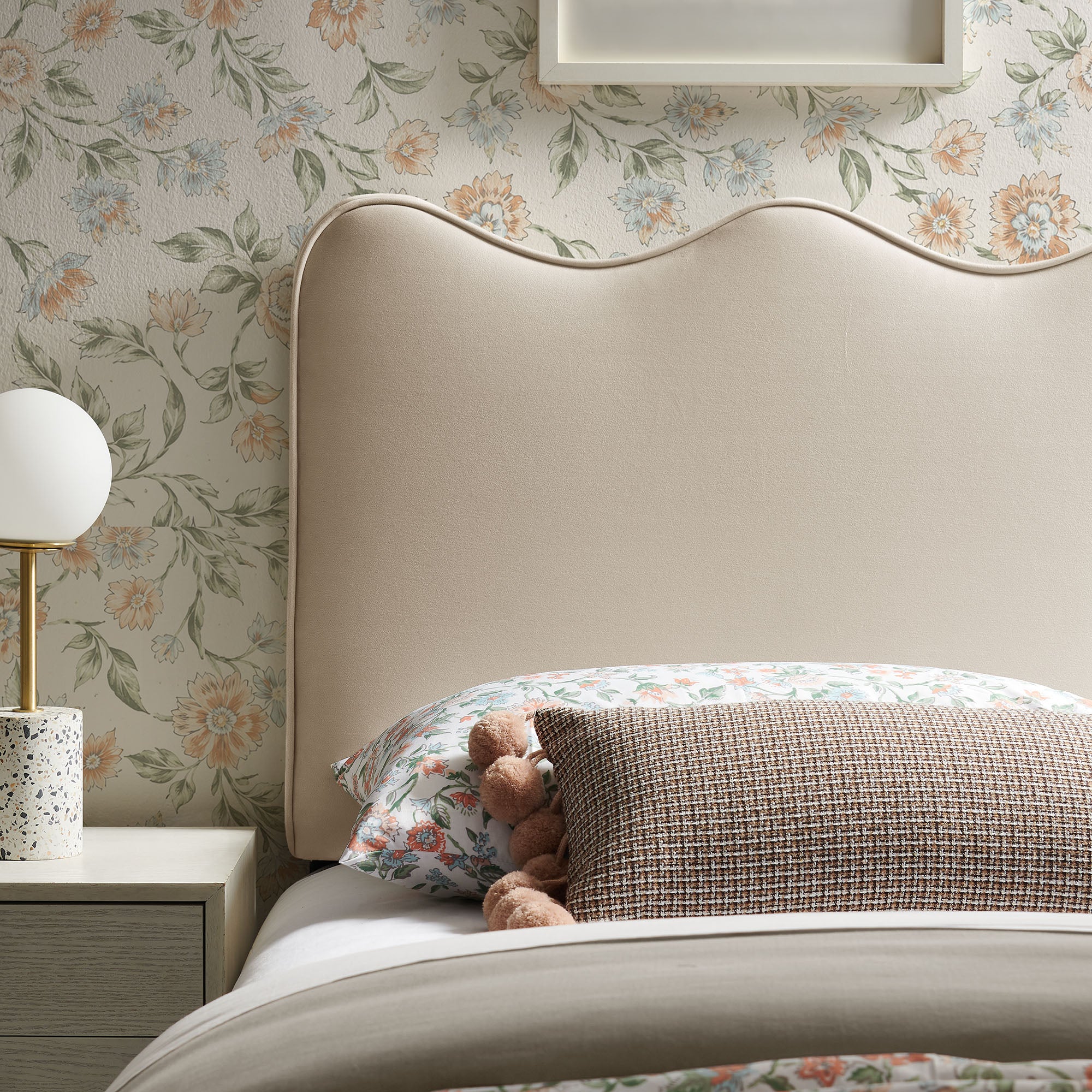 Athena Stain-Resistant Performance Velvet Twin Size Headboard by Modway - Image 13
