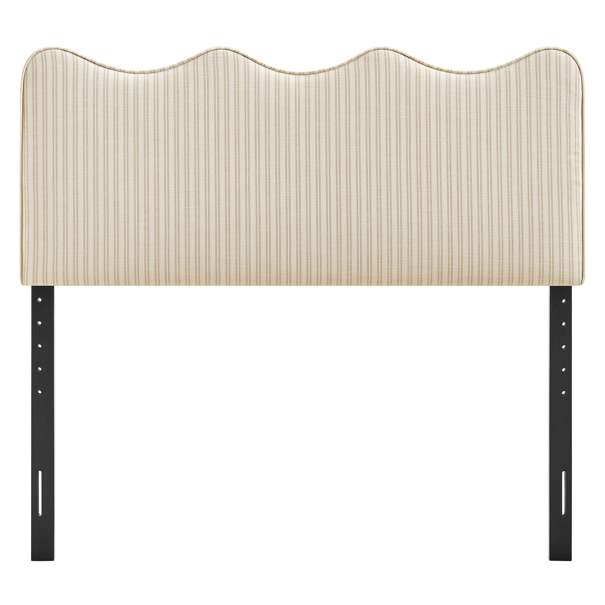 Athena Striped Fabric Upholstered Full Size Headboard by Modway - Image 11