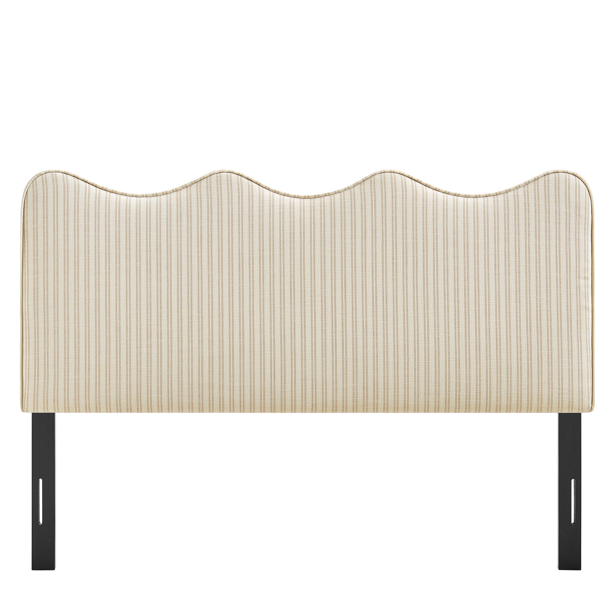 Athena Striped Fabric Upholstered Queen Size Headboard by Modway - Image 10