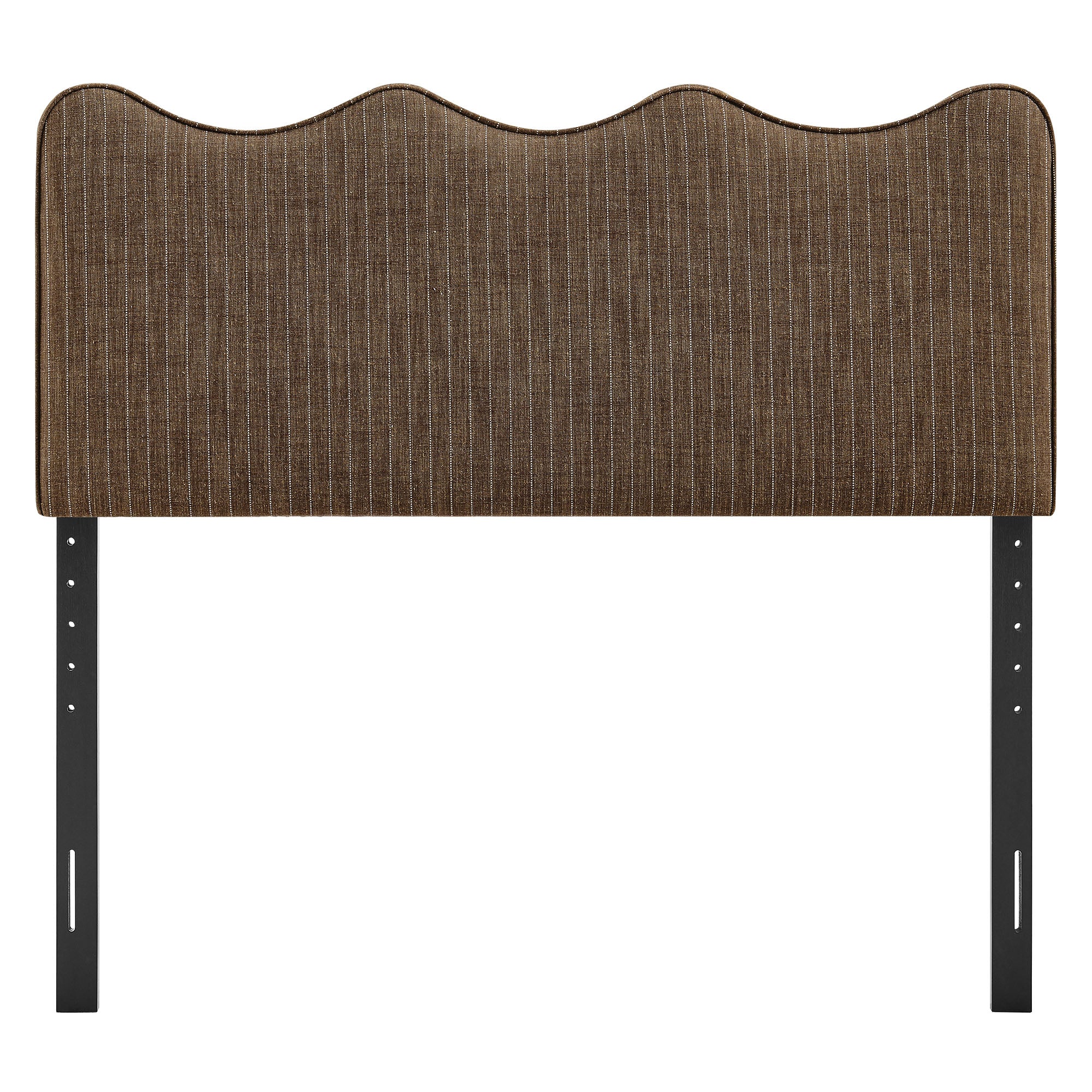 Athena Striped Fabric Upholstered Queen Size Headboard by Modway - Image 2