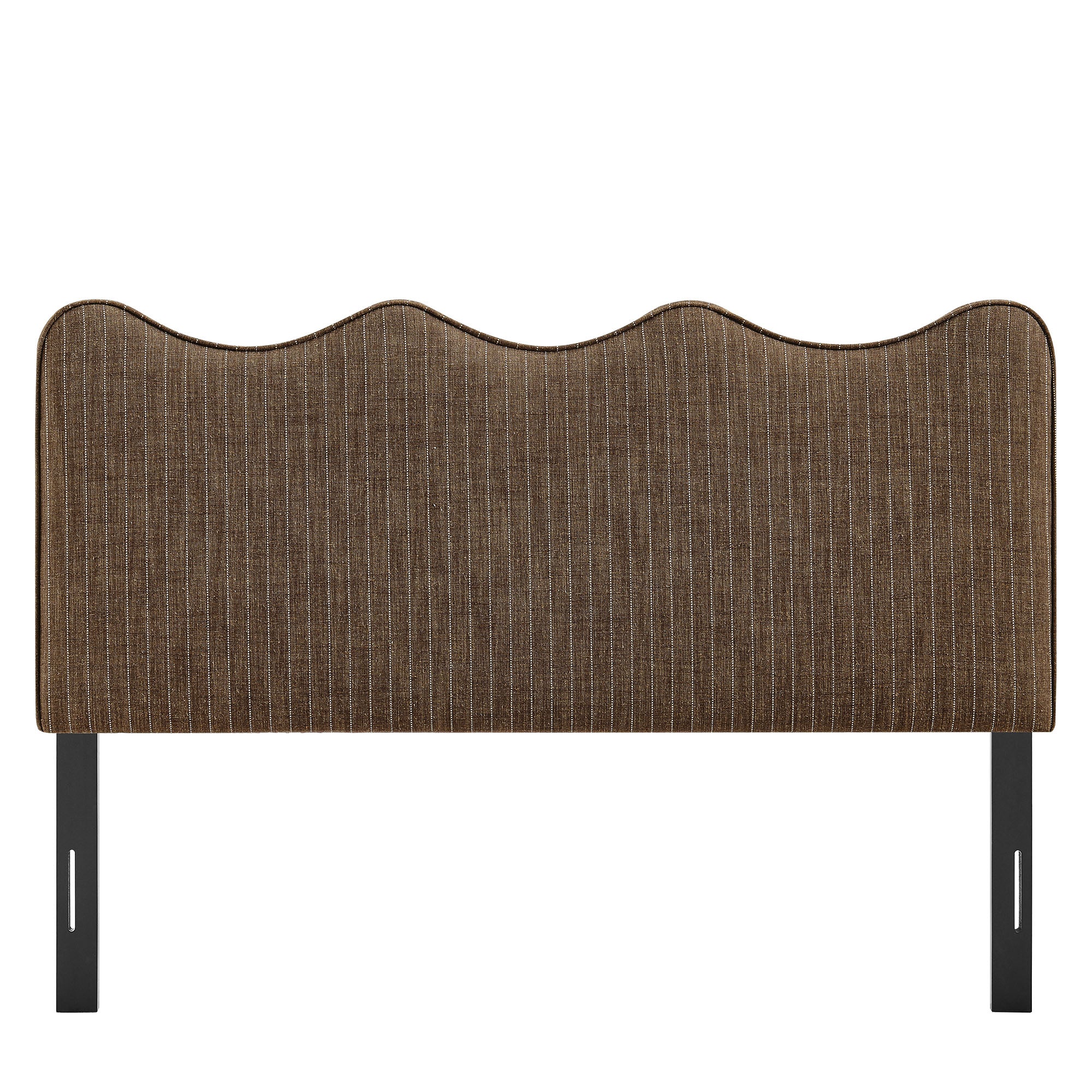 Athena Striped Fabric Upholstered Queen Size Headboard by Modway - Image 3