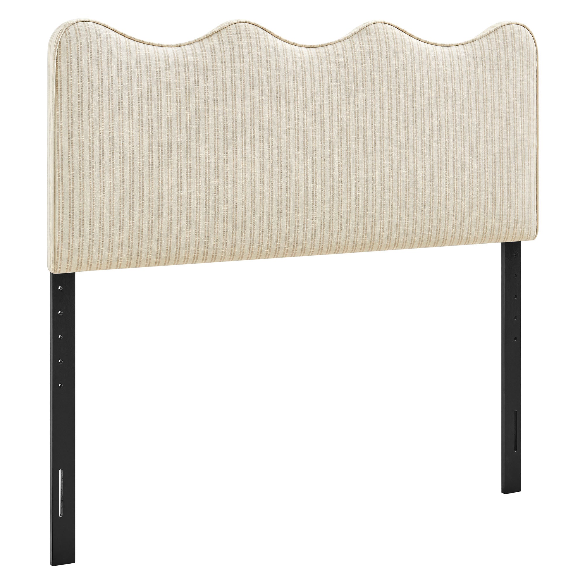 Athena Striped Fabric Upholstered Queen Size Headboard by Modway - Image 8