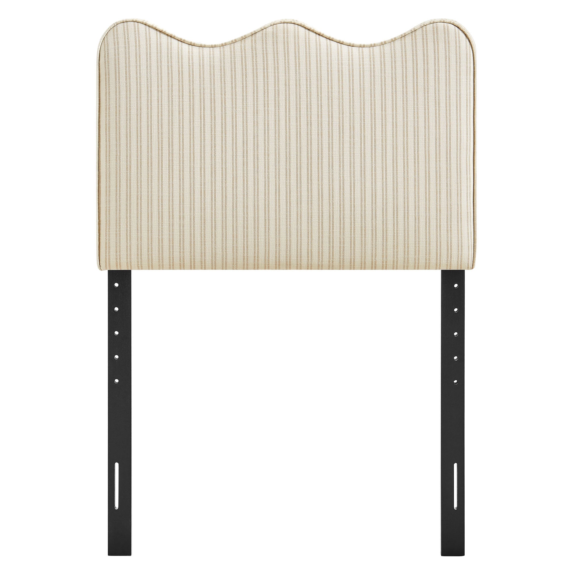 Athena Striped Fabric Upholstered Twin Size Headboard by Modway - Image 10