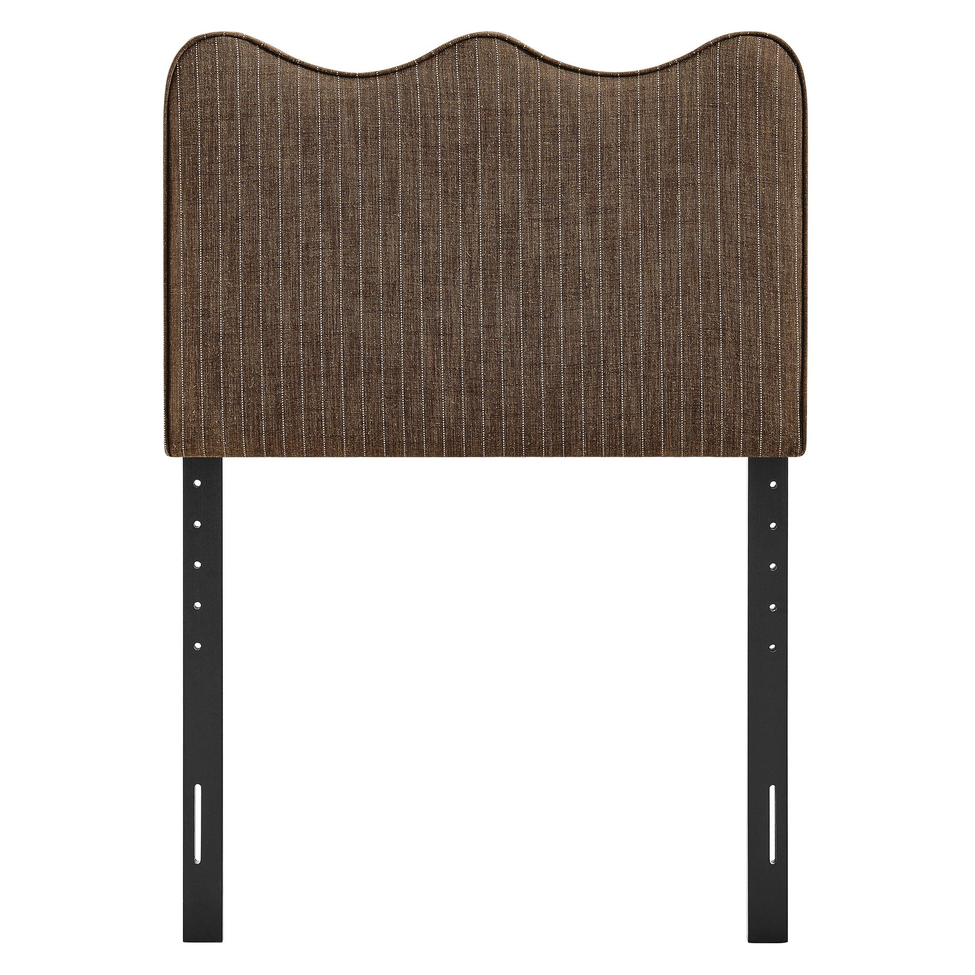 Athena Striped Fabric Upholstered Twin Size Headboard by Modway - Image 2
