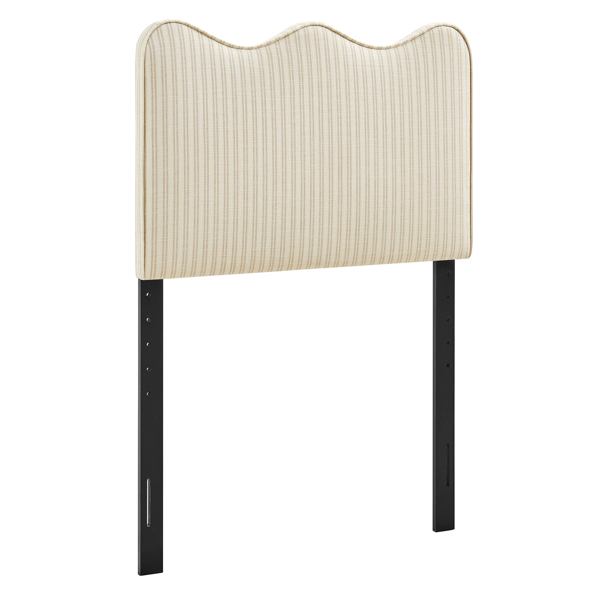 Athena Striped Fabric Upholstered Twin Size Headboard by Modway - Image 9