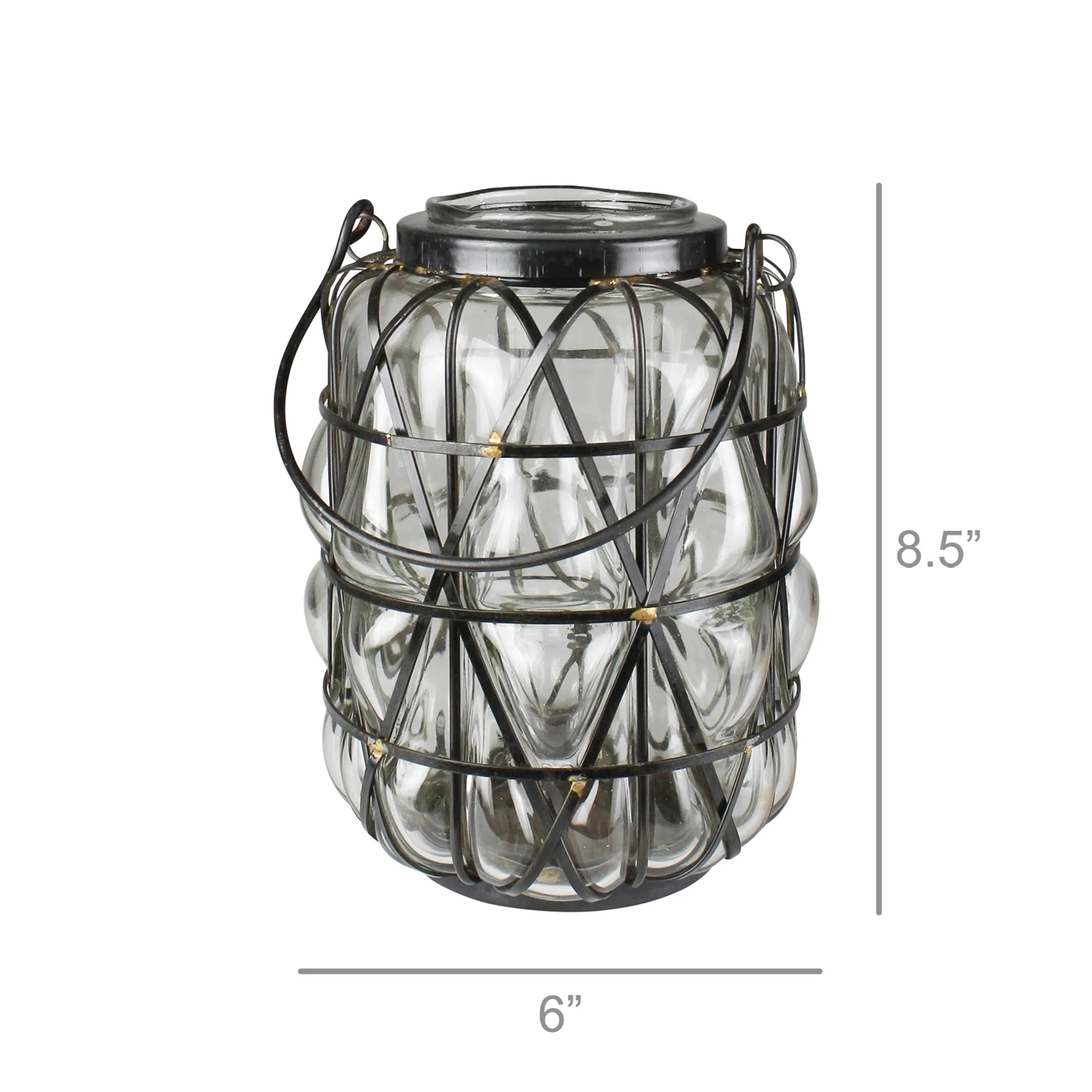Atlantic Lantern, Glass - Small Set Of 2 By HomArt - Image 3