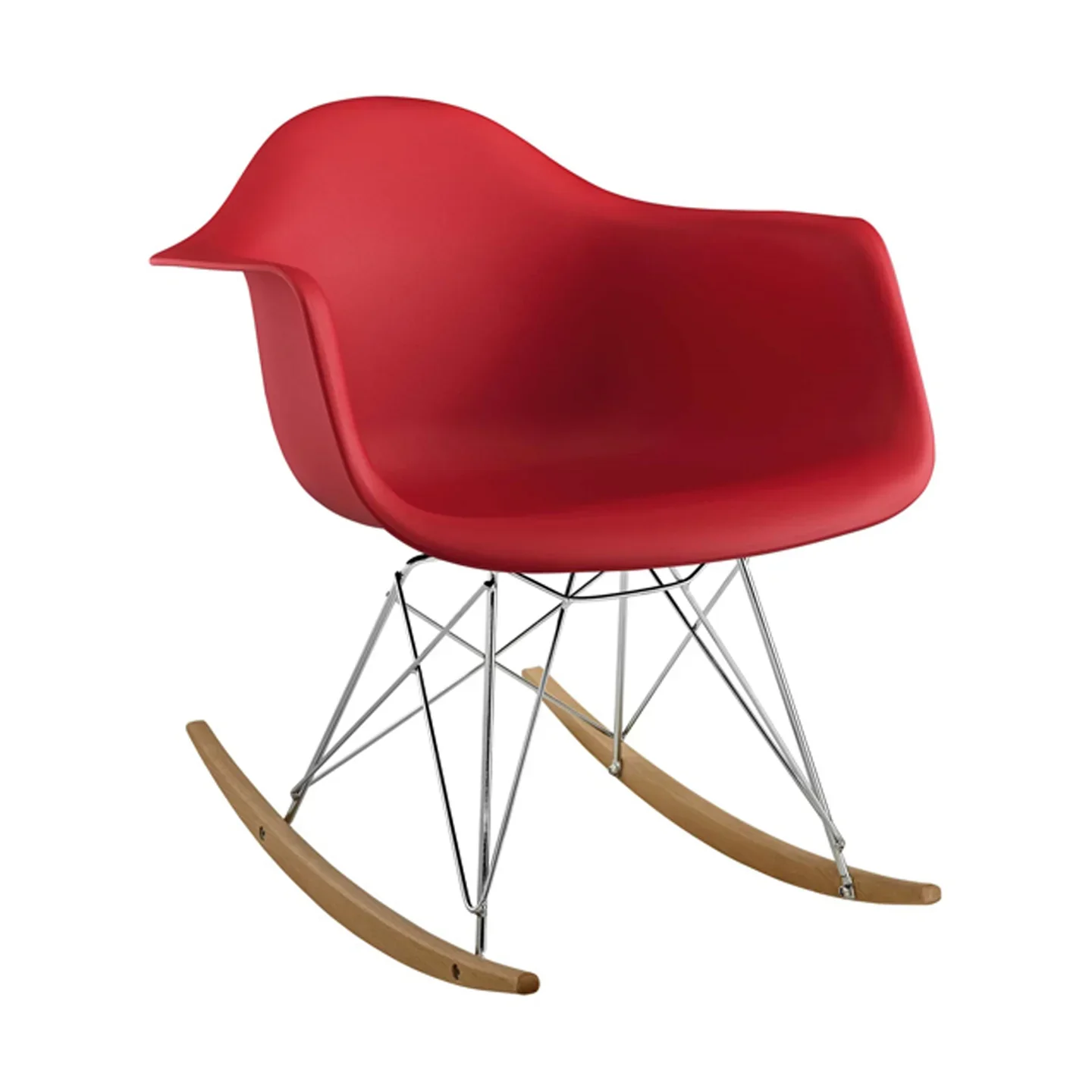 Atoll Rocker Chair, Red By World Modern Design - Image 2
