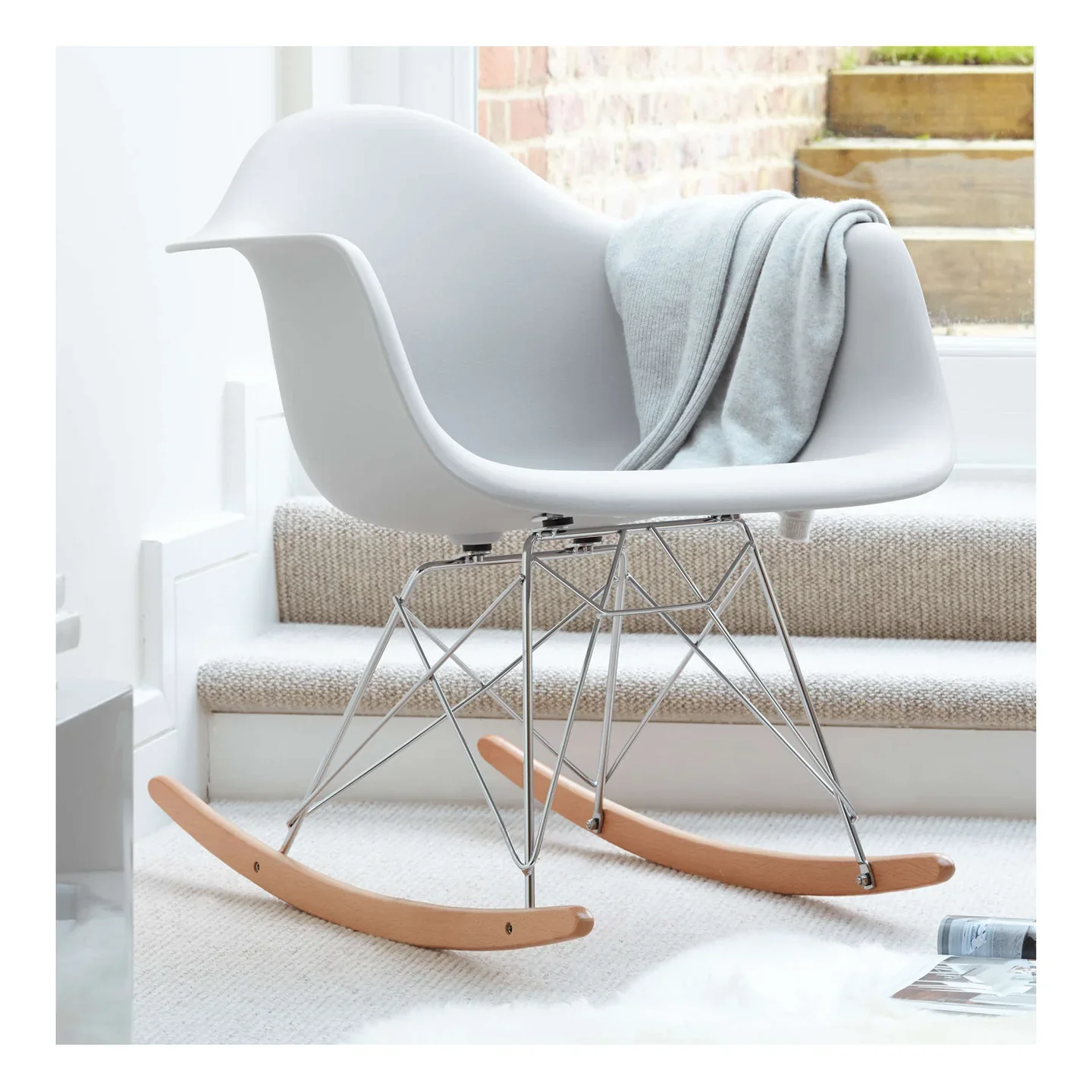 Atoll Rocker Chair, Red By World Modern Design - Image 7