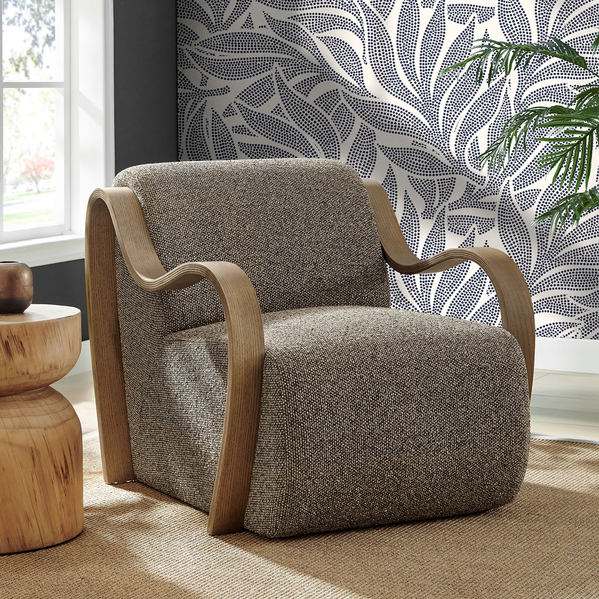 Atrium Lattice Boucle Accent Armchair by Modway - Image 16
