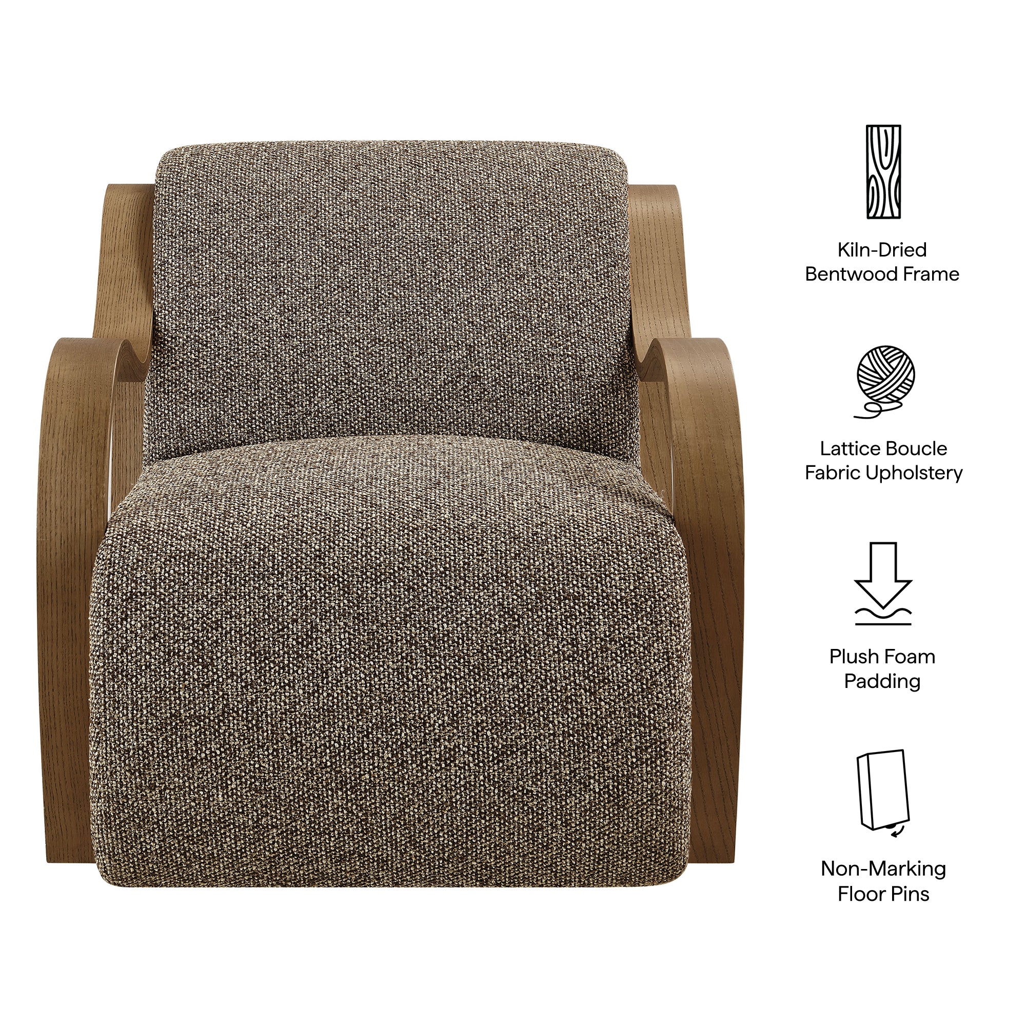 Atrium Lattice Boucle Accent Armchair by Modway - Image 17