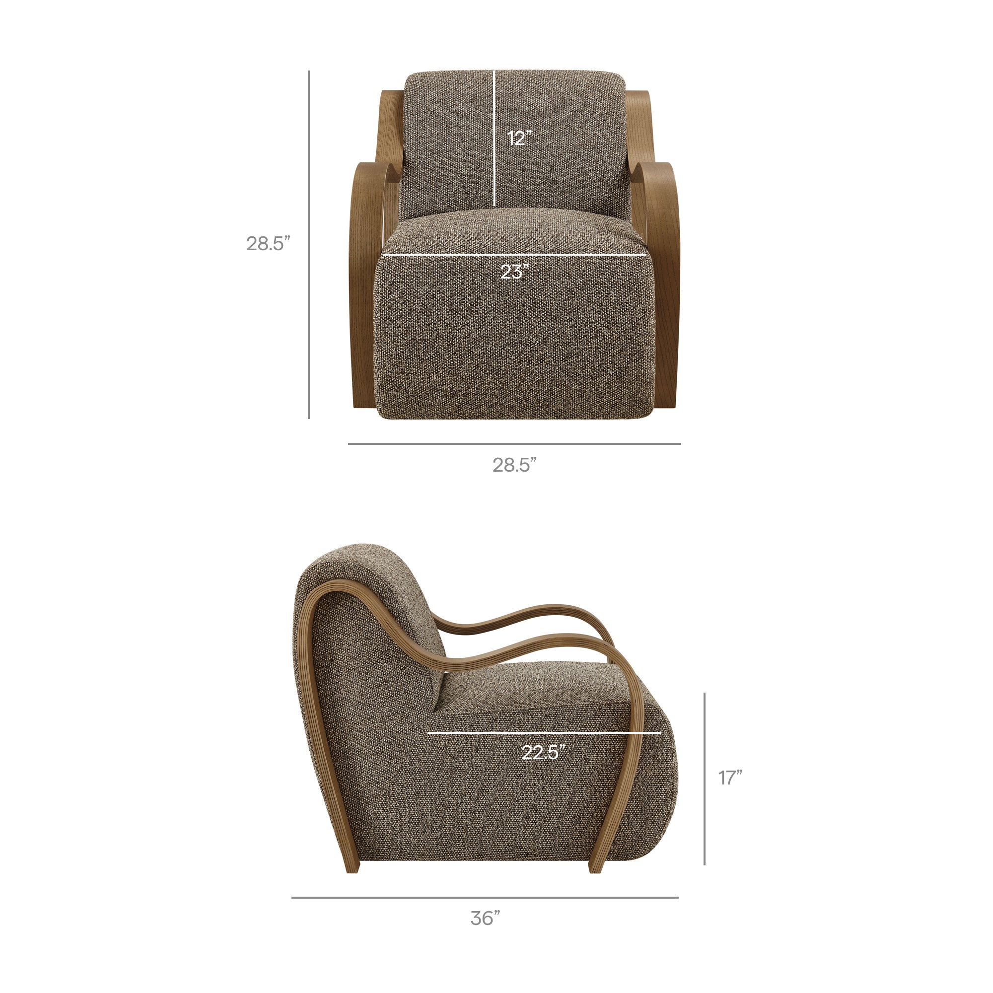Atrium Lattice Boucle Accent Armchair by Modway - Image 18