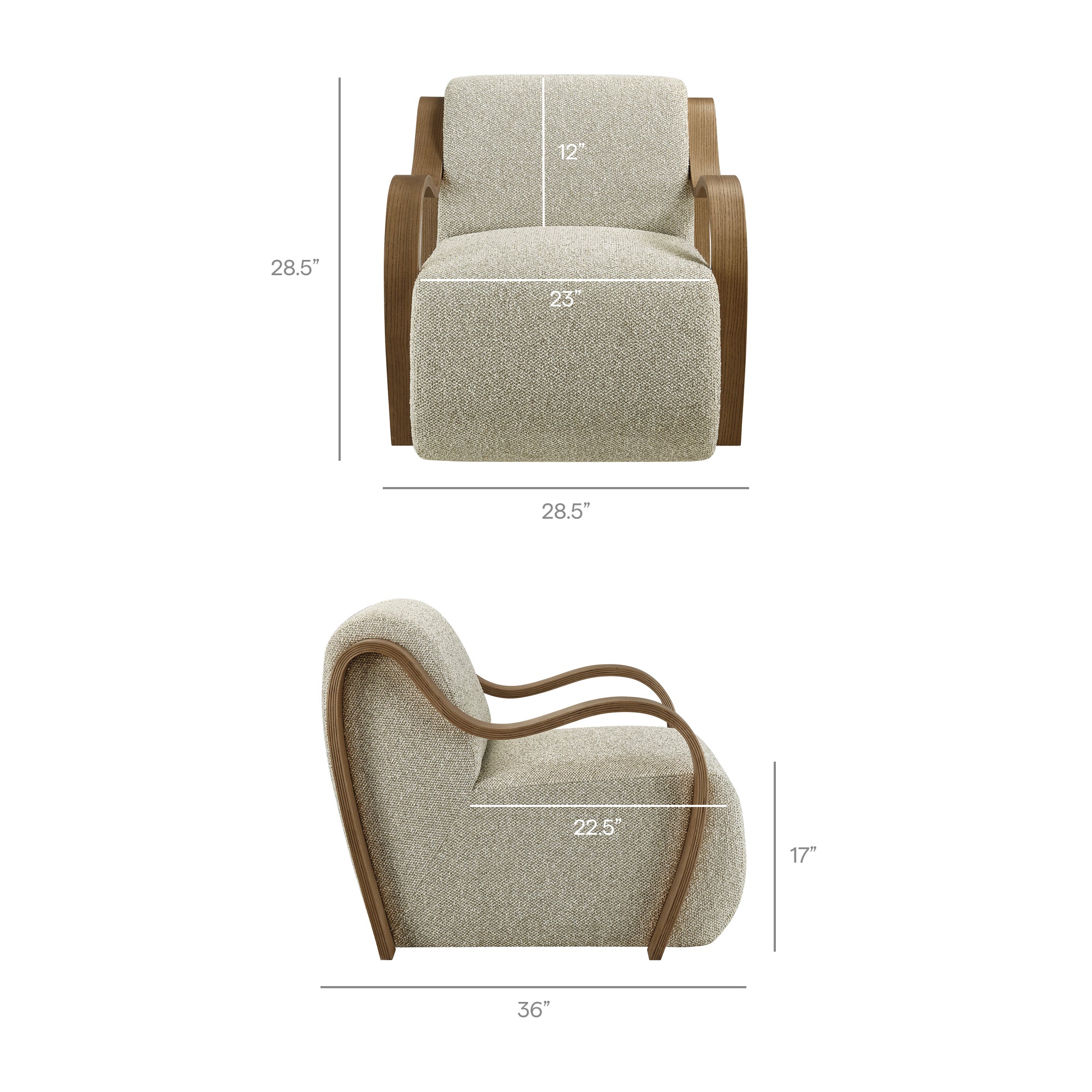 Atrium Lattice Boucle Accent Armchair by Modway - Image 27