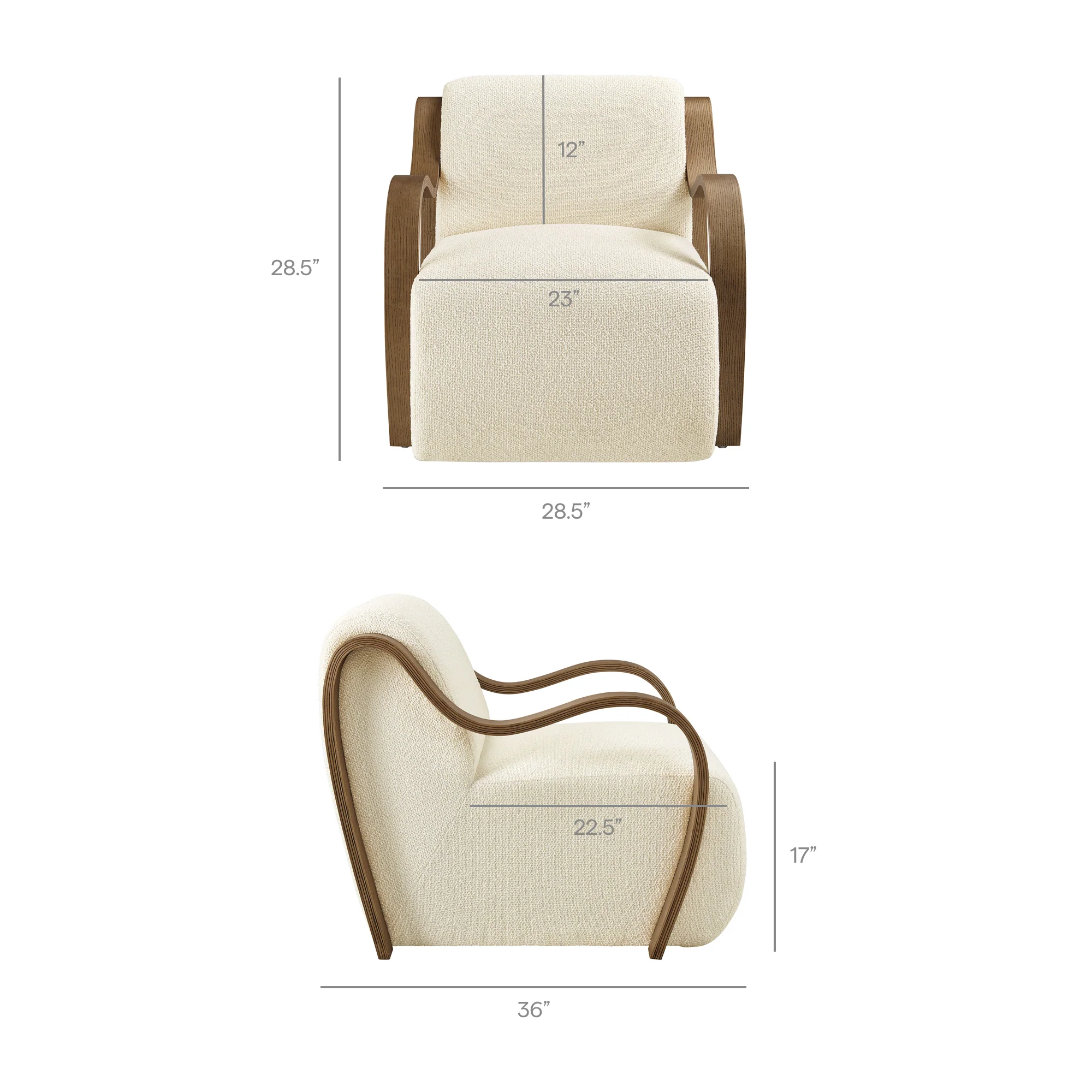 Atrium Lattice Boucle Accent Armchair by Modway - Image 9