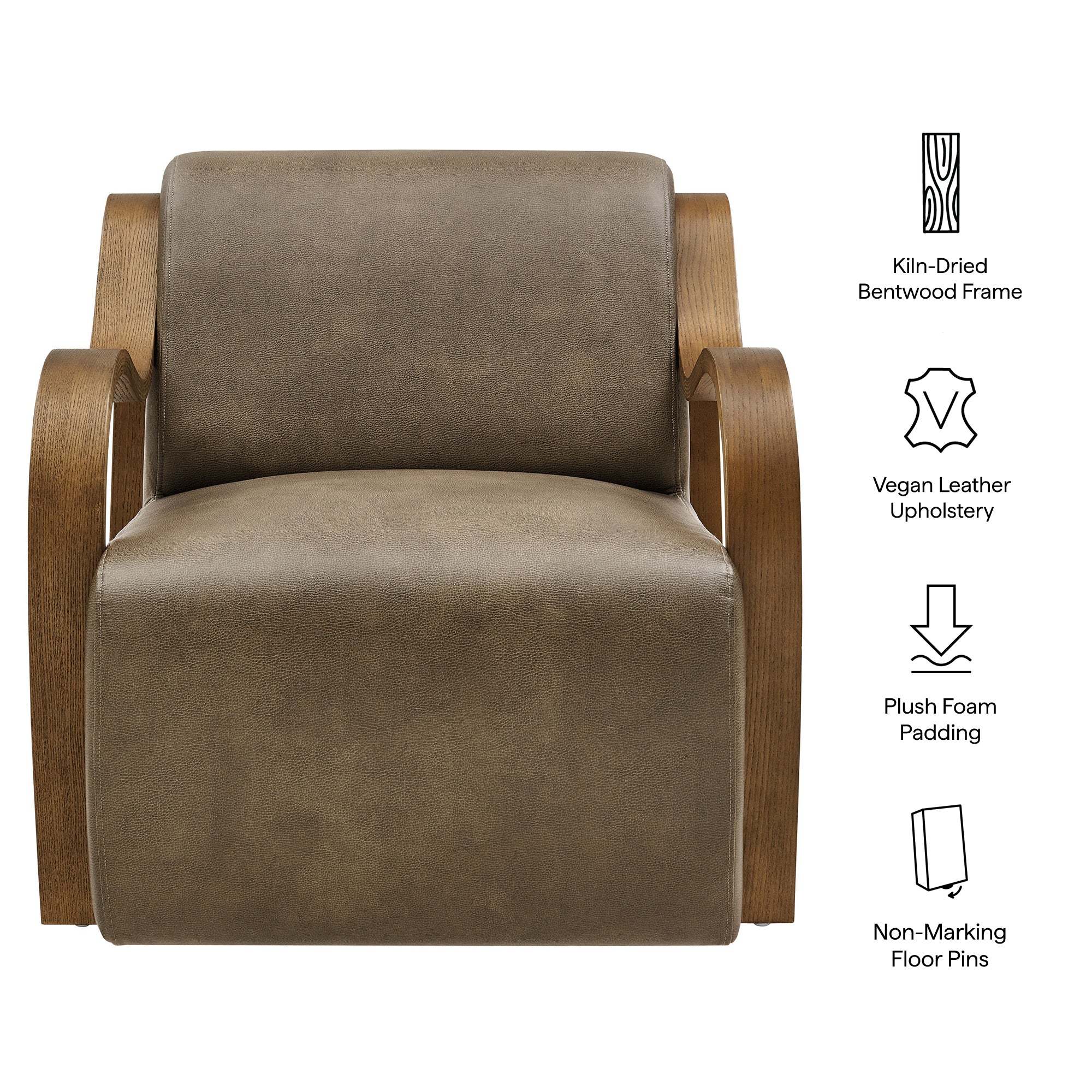 Atrium Vegan Leather Accent Armchair by Modway - Image 17