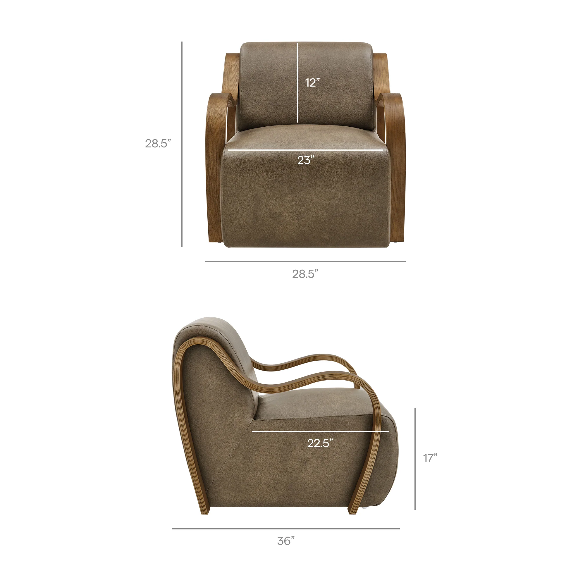 Atrium Vegan Leather Accent Armchair by Modway - Image 18