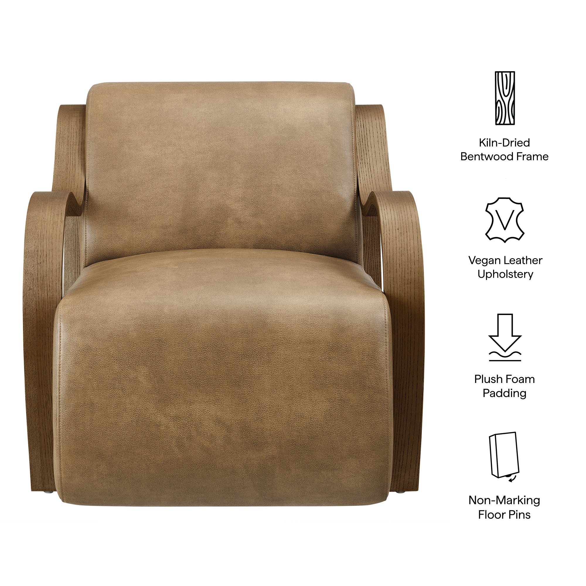 Atrium Vegan Leather Accent Armchair by Modway - Image 26