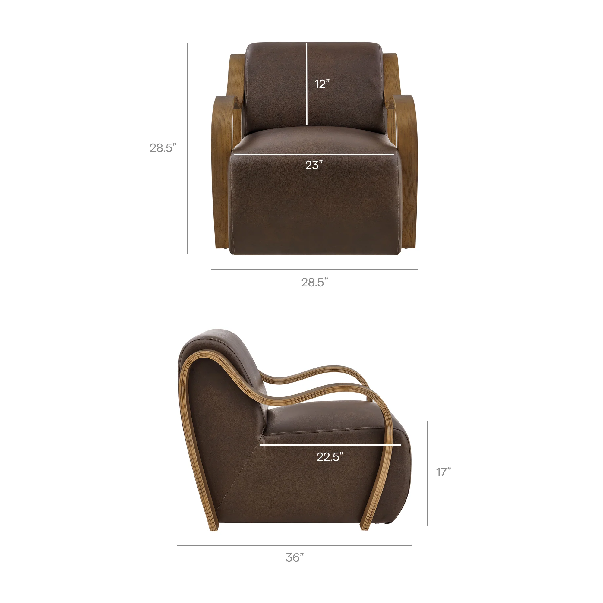 Atrium Vegan Leather Accent Armchair by Modway - Image 9