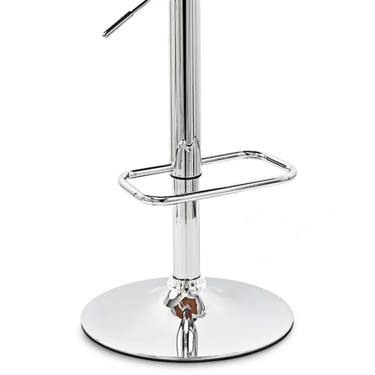 Aubrey Adjustable Height Swivel Bar Stool with Walnut Wood By Armen Living - Image 6