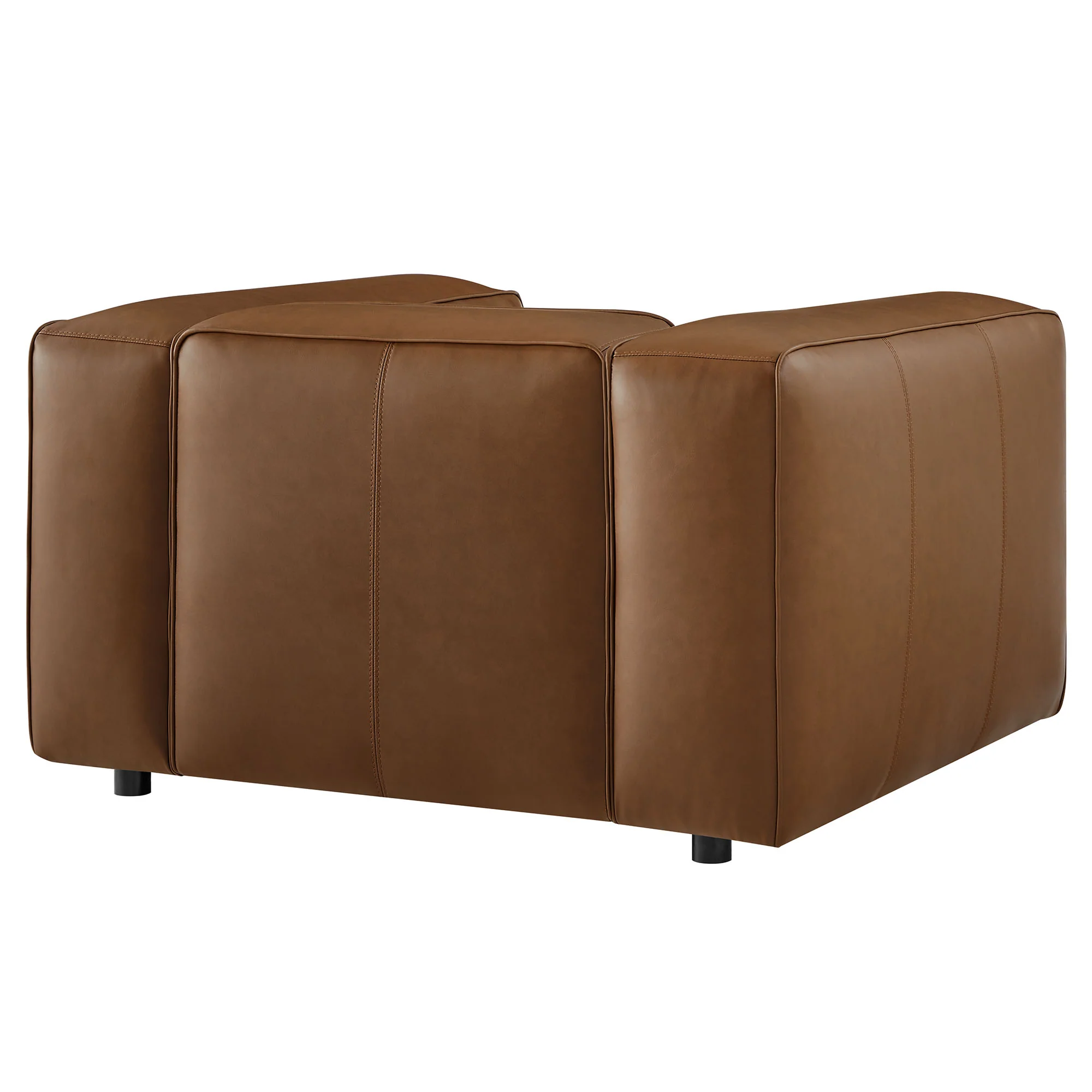 Auren Upholstered Vegan Leather Modular Armchair by Modway - Image 13