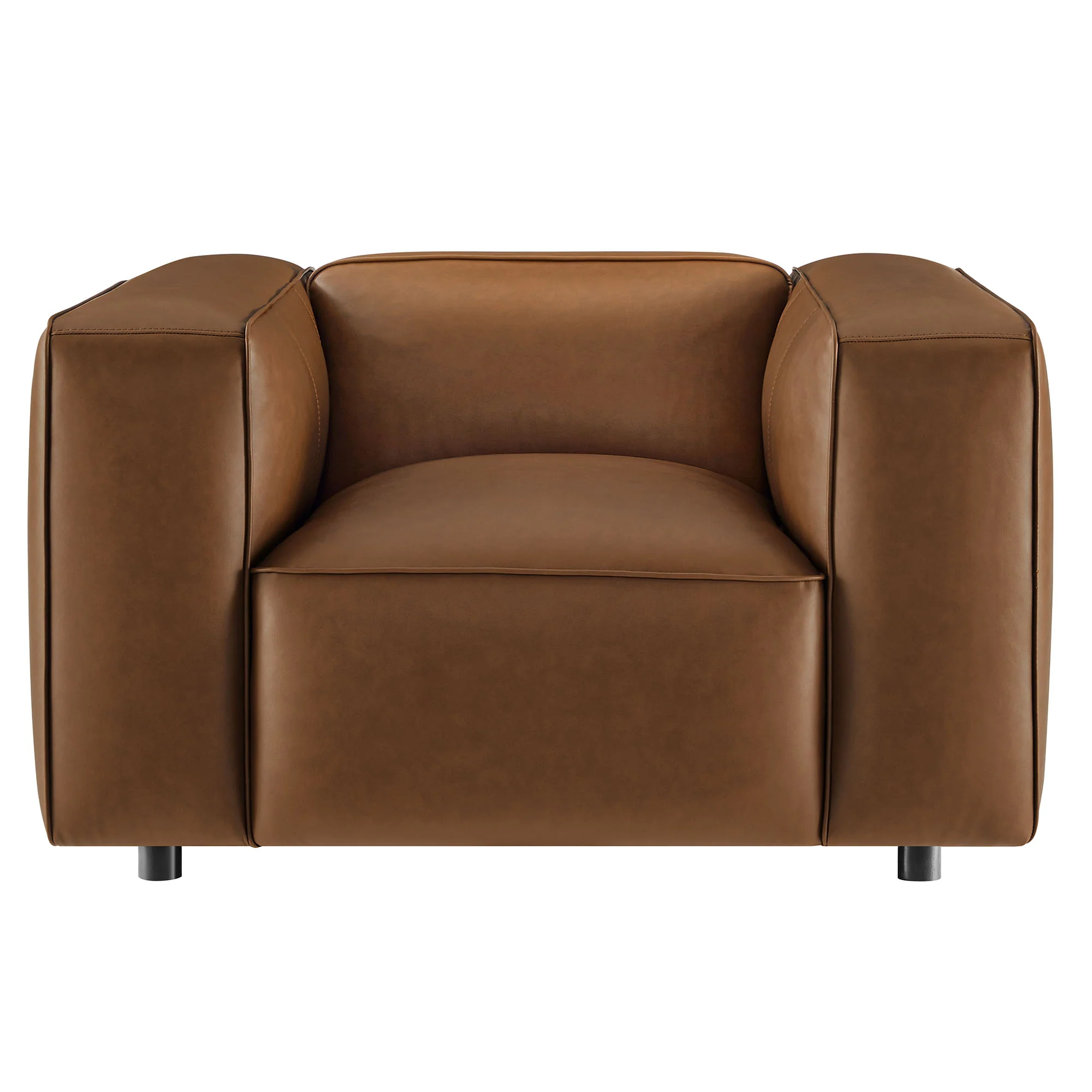 Auren Upholstered Vegan Leather Modular Armchair by Modway - Image 14