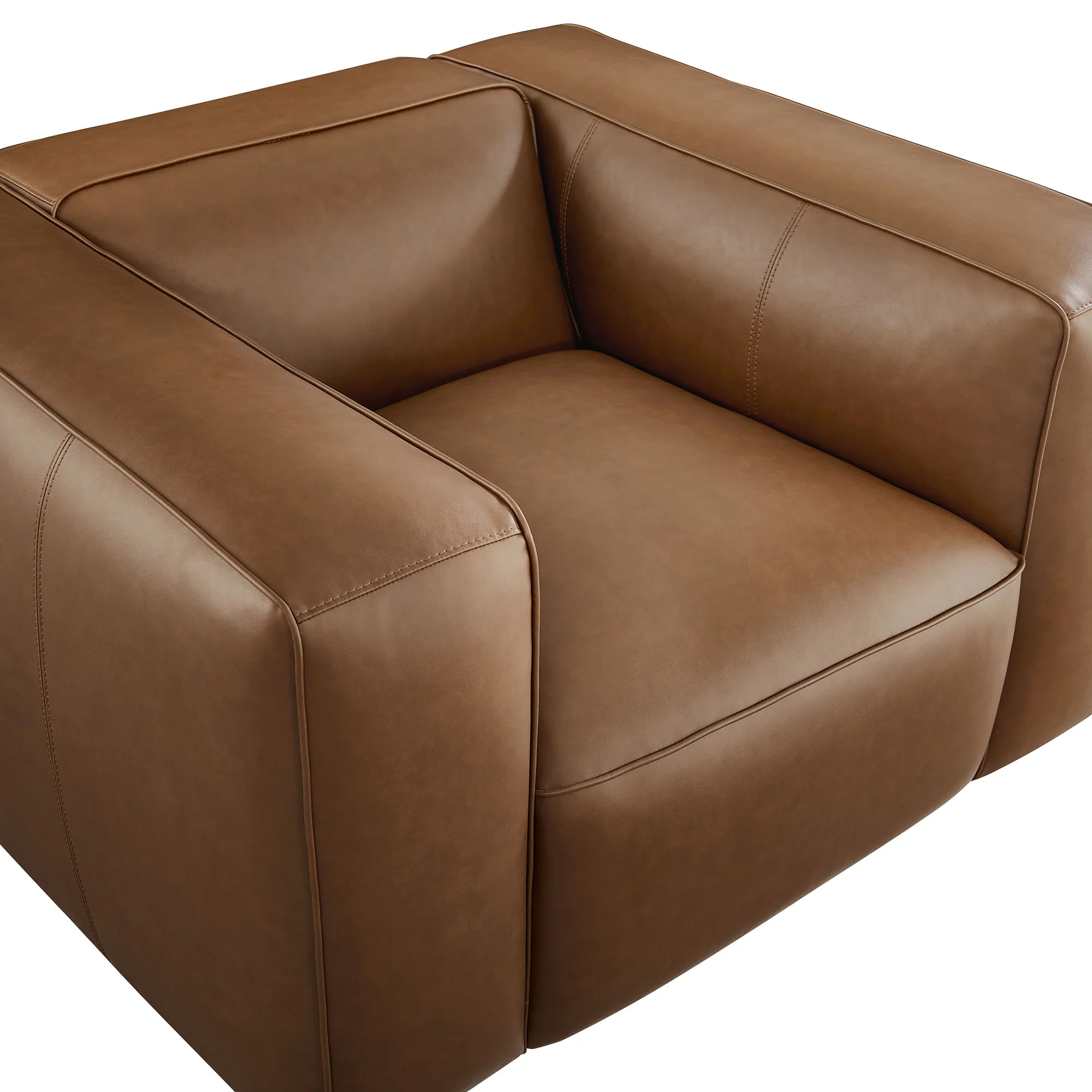 Auren Upholstered Vegan Leather Modular Armchair by Modway - Image 15