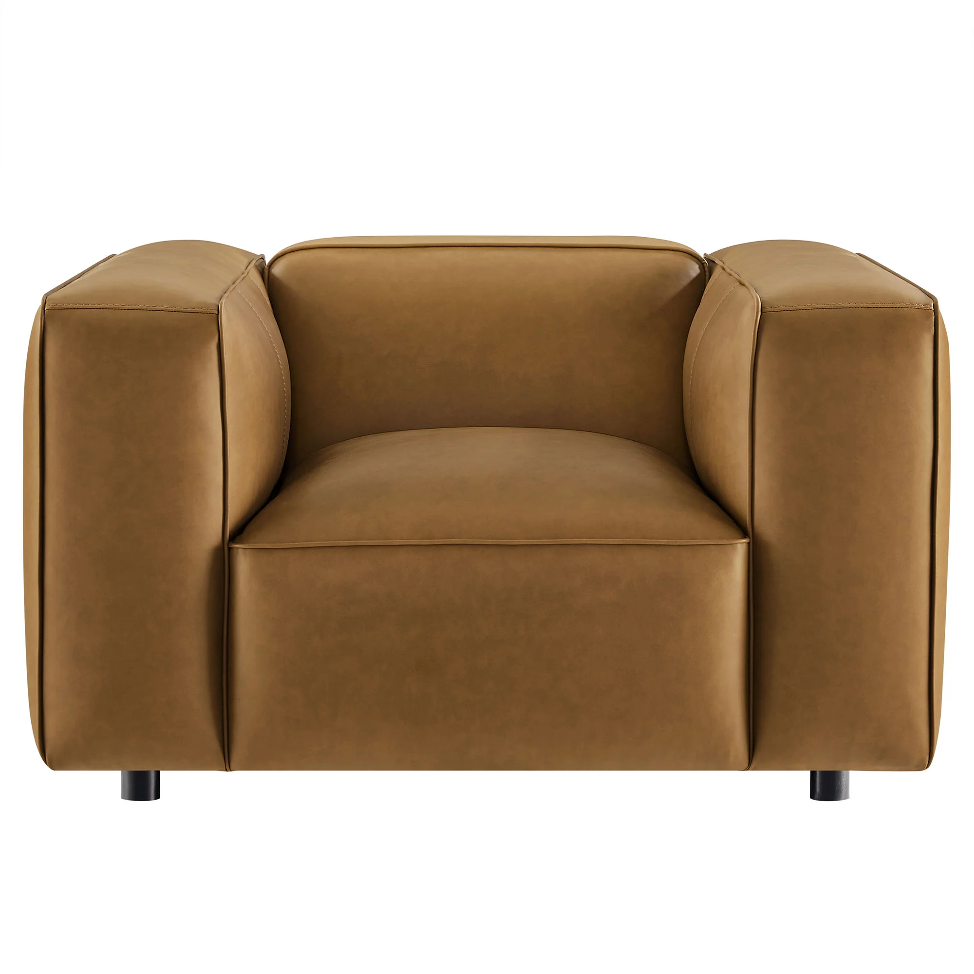Auren Upholstered Vegan Leather Modular Armchair by Modway - Image 5