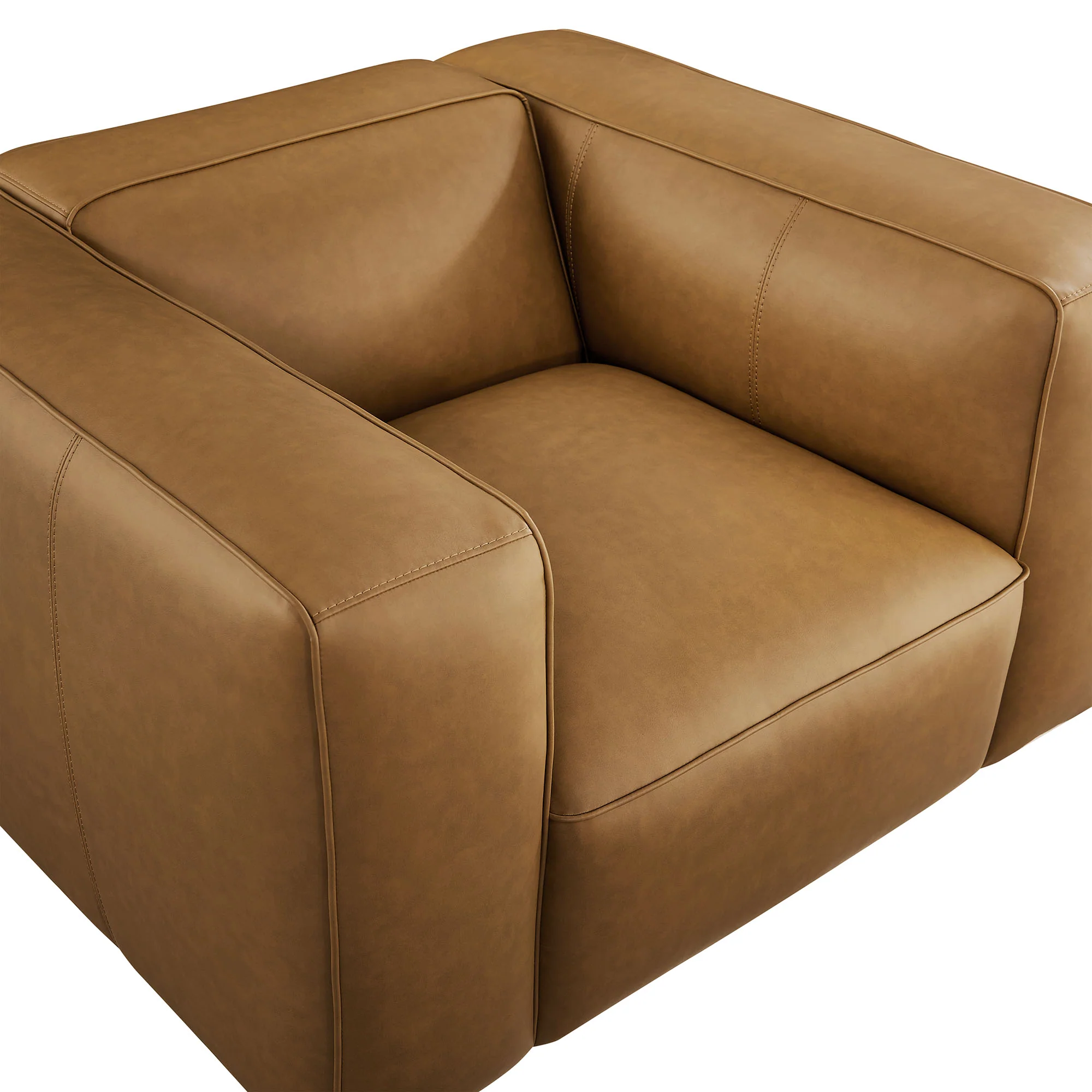 Auren Upholstered Vegan Leather Modular Armchair by Modway - Image 6
