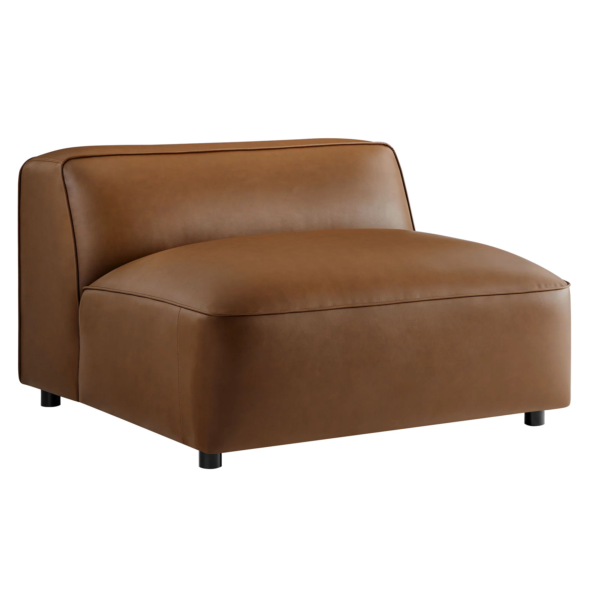 Auren Upholstered Vegan Leather Modular Armless Chair by Modway - Image 11